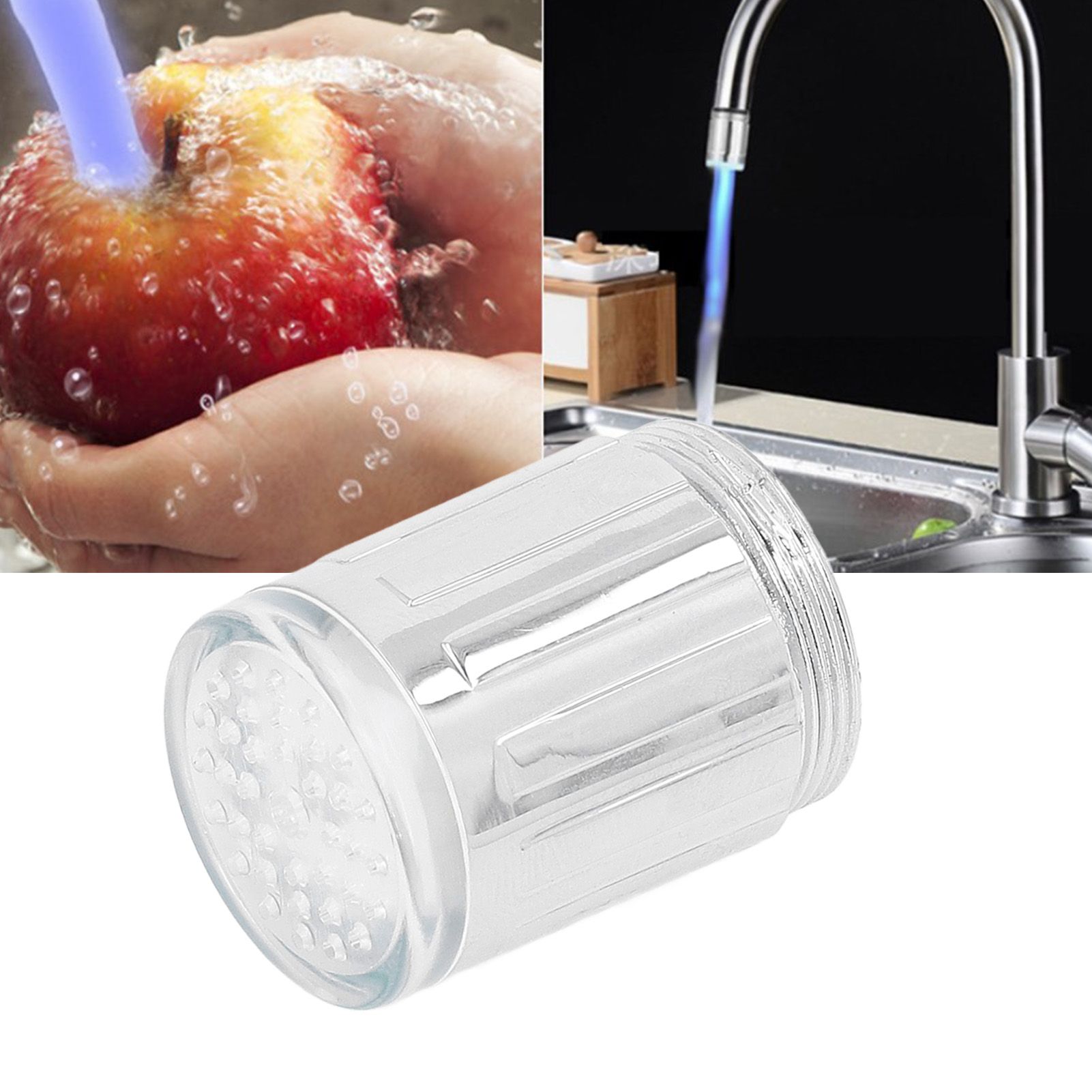LED Luminous Faucet Tap Nozzle RGB Color Change Temperature Control for view 11