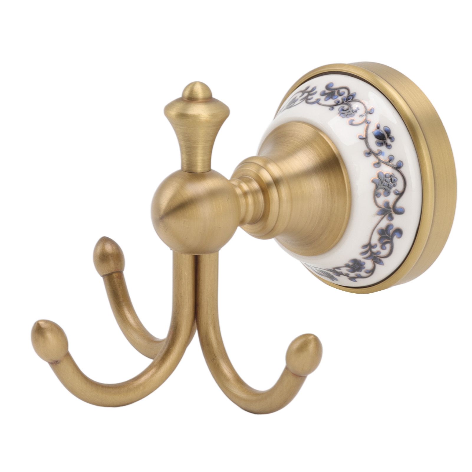 Wall Mounted Bathroom Coat Hook Beautiful Decorative Elegant Clothing Robe view 2