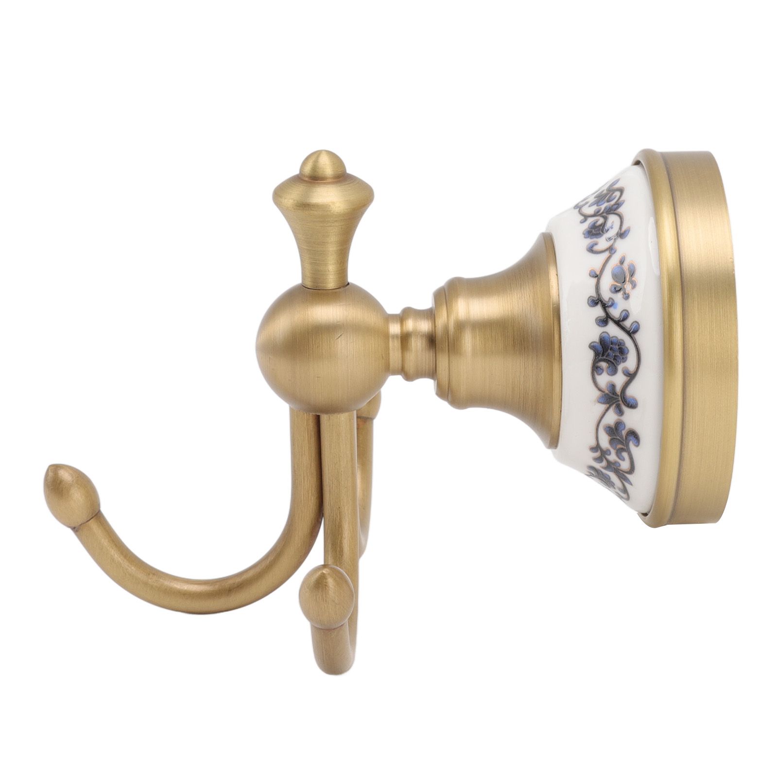 Wall Mounted Bathroom Coat Hook Beautiful Decorative Elegant Clothing Robe view 3