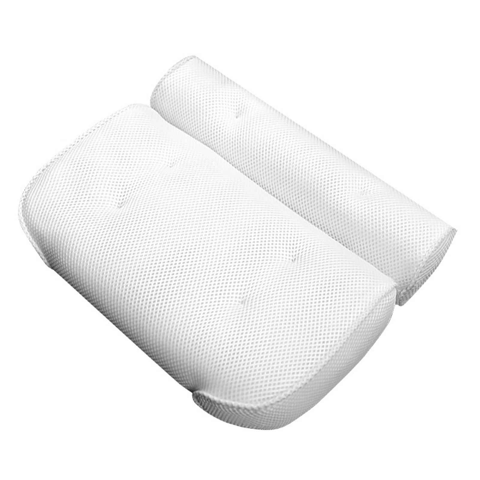 Bath Pillow 3D Mesh Fabric Soft Bathtub Pillow with Suction Cups Spa Bathtub view 2