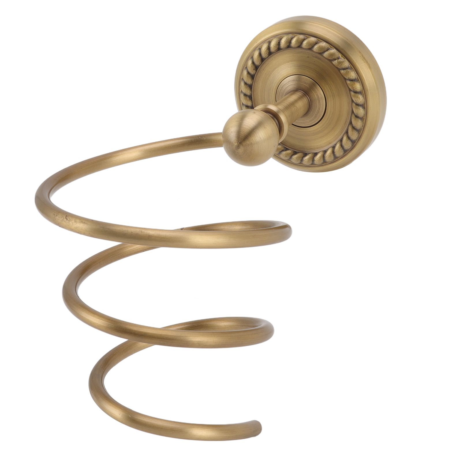 Hair Dryer Holder Antique Brass Hair Care Tools Holder Wall Mount Bronze view 3