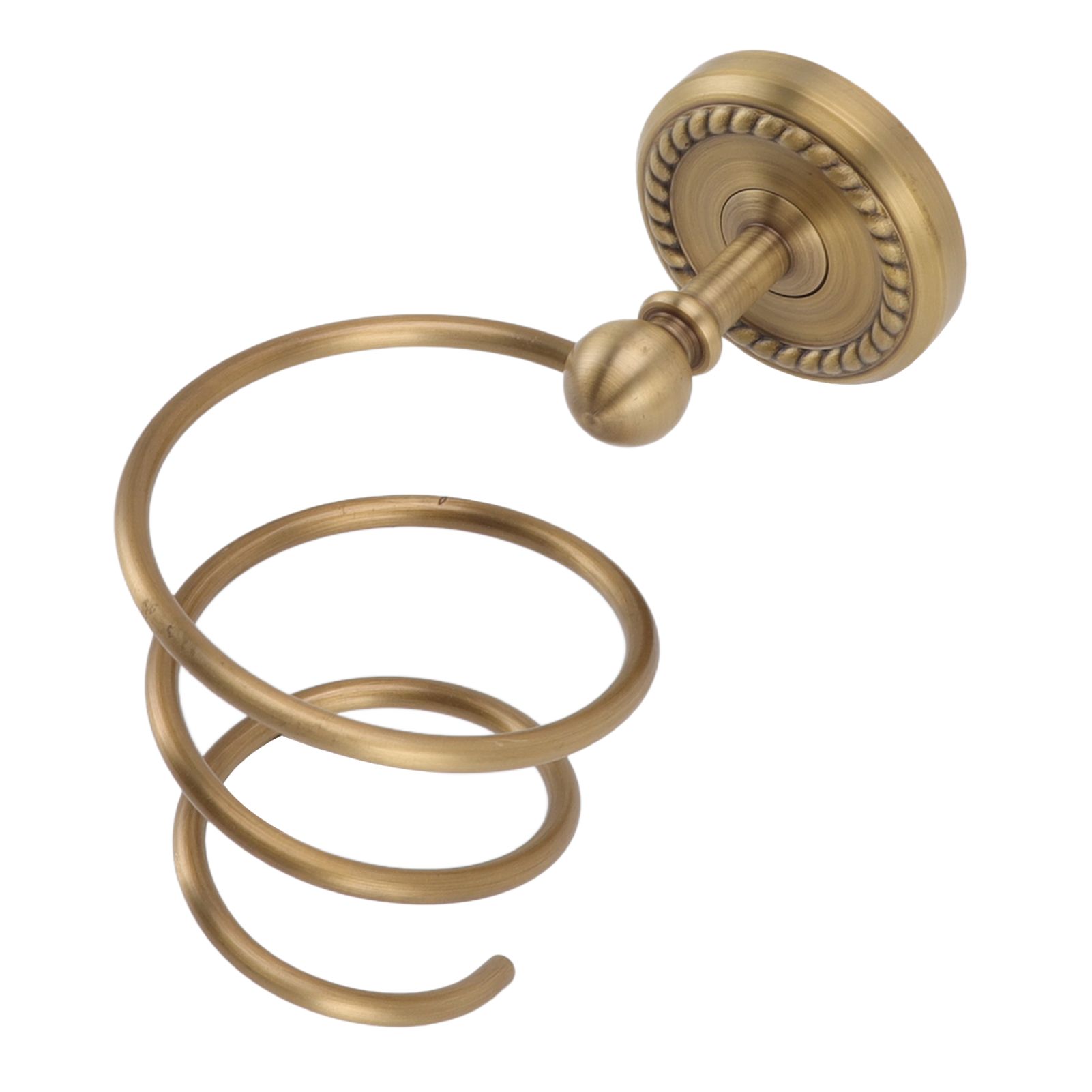 Hair Dryer Holder Antique Brass Hair Care Tools Holder Wall Mount Bronze view 4