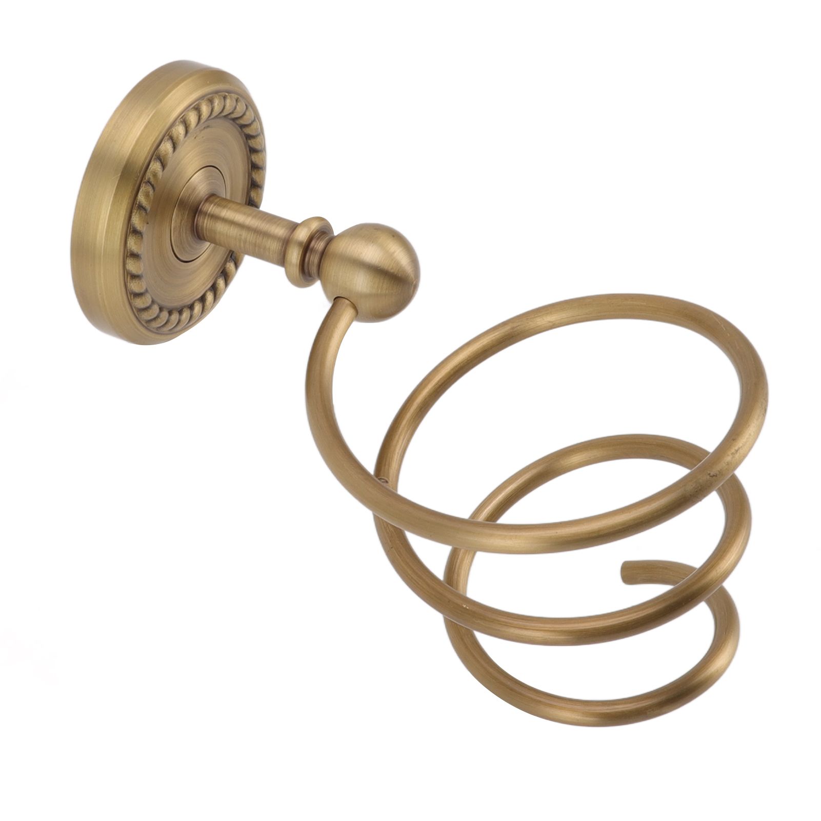 Hair Dryer Holder Antique Brass Hair Care Tools Holder Wall Mount Bronze view 5