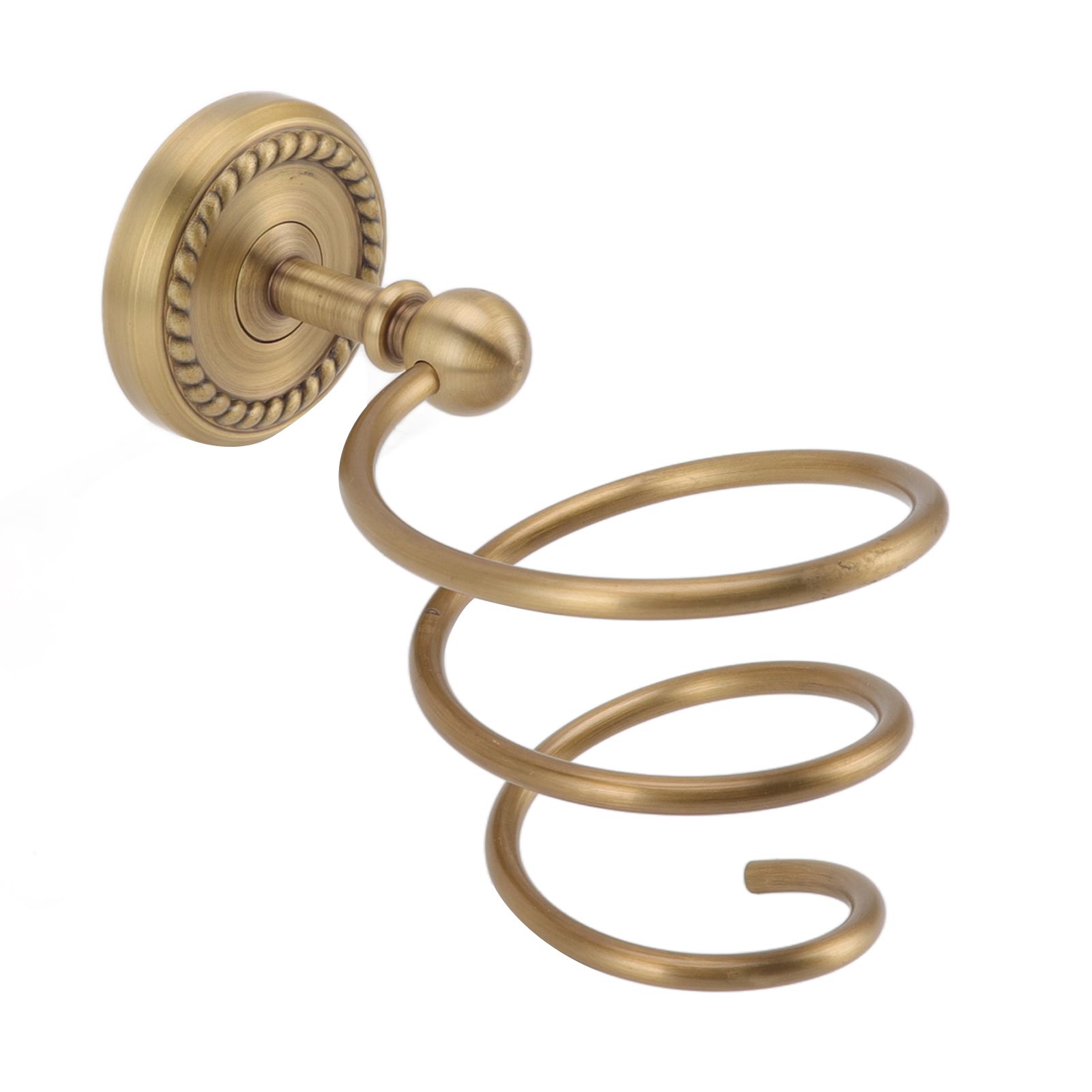 Hair Dryer Holder Antique Brass Hair Care Tools Holder Wall Mount Bronze view 6