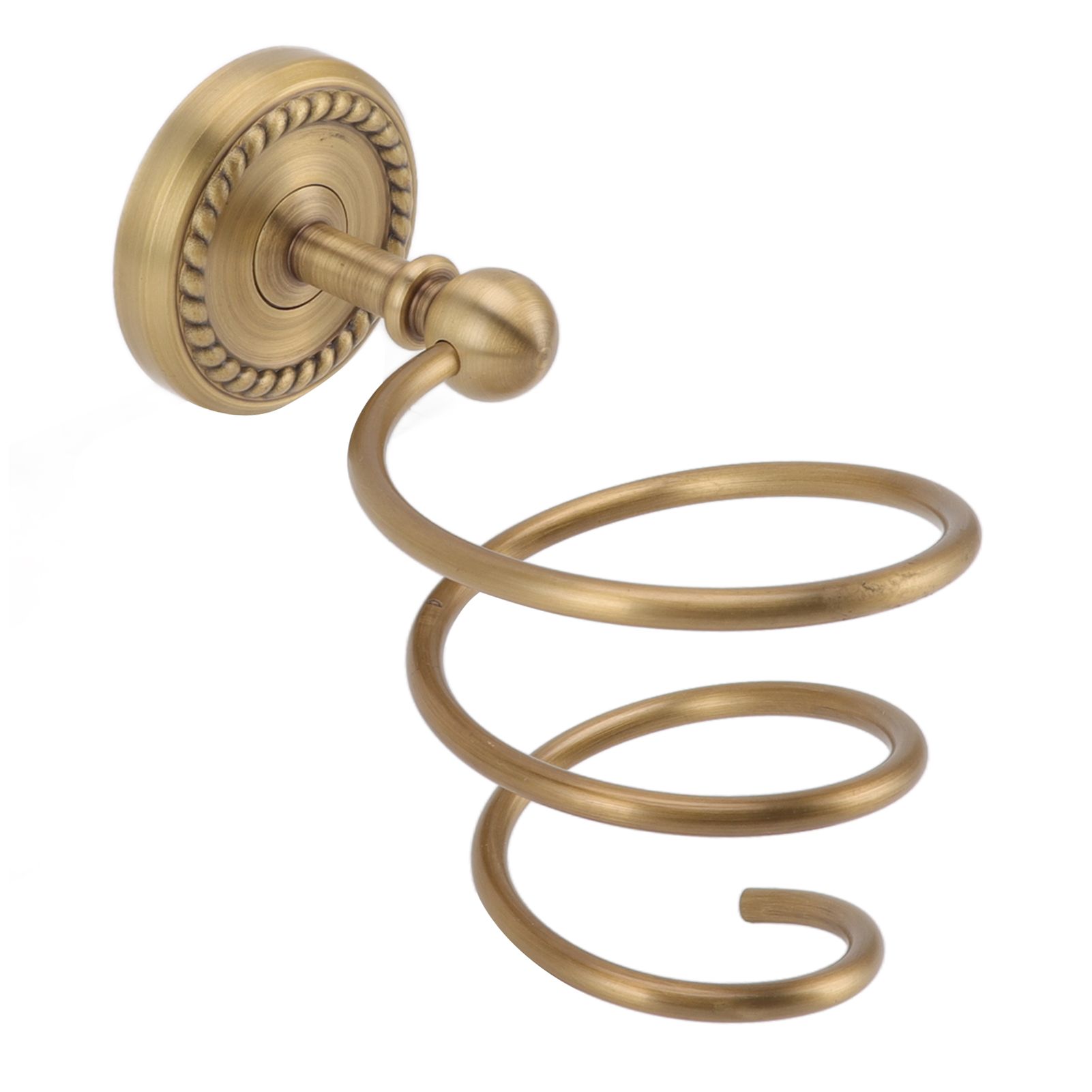 Hair Dryer Holder Antique Brass Hair Care Tools Holder Wall Mount Bronze view 9