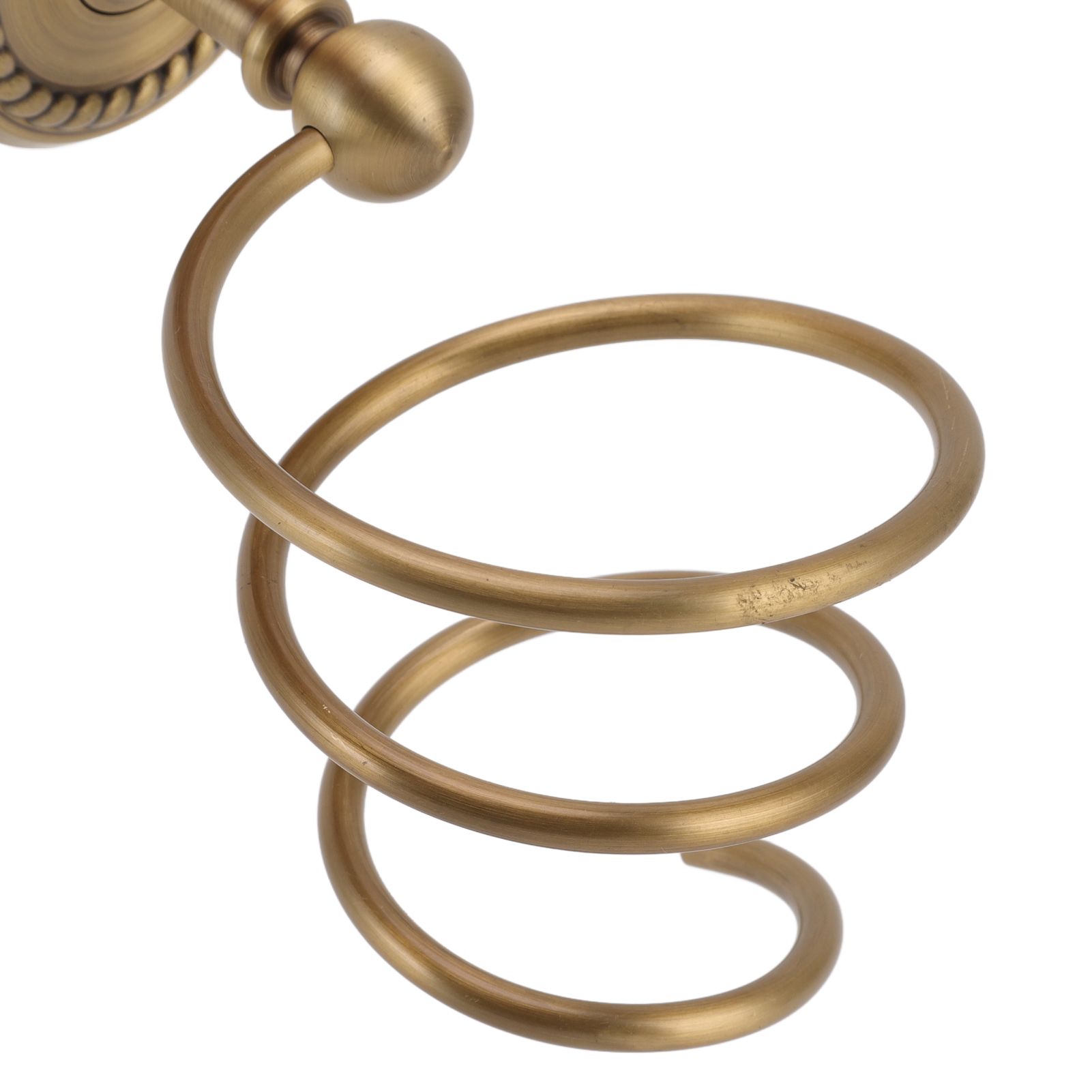 Hair Dryer Holder Antique Brass Hair Care Tools Holder Wall Mount Bronze view 14