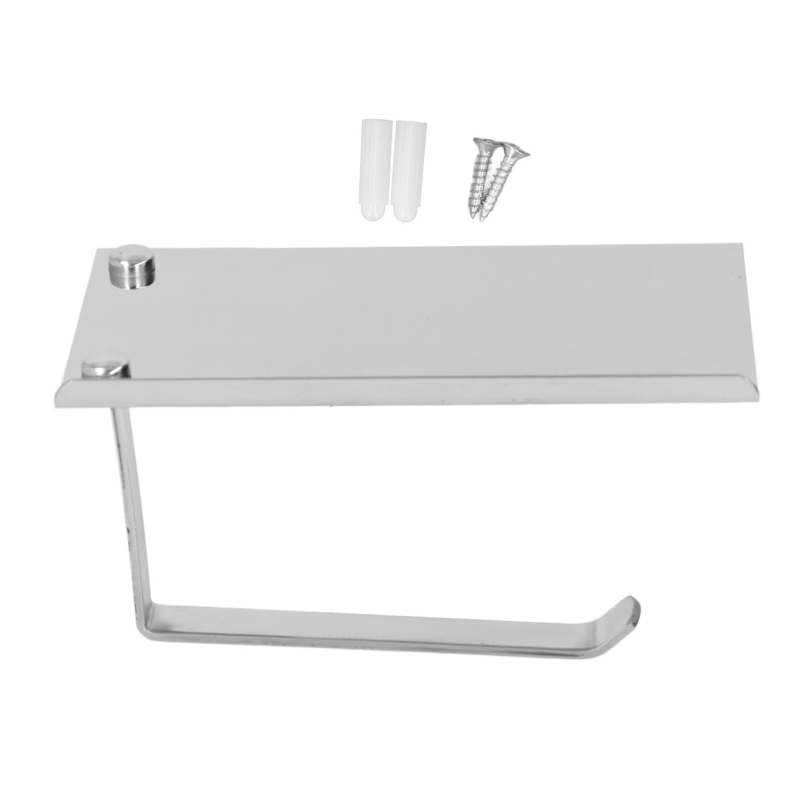 Paper Towel Holder Stainless Steel Punch Free Dual Use Toilet Paper Dispenser — image 1