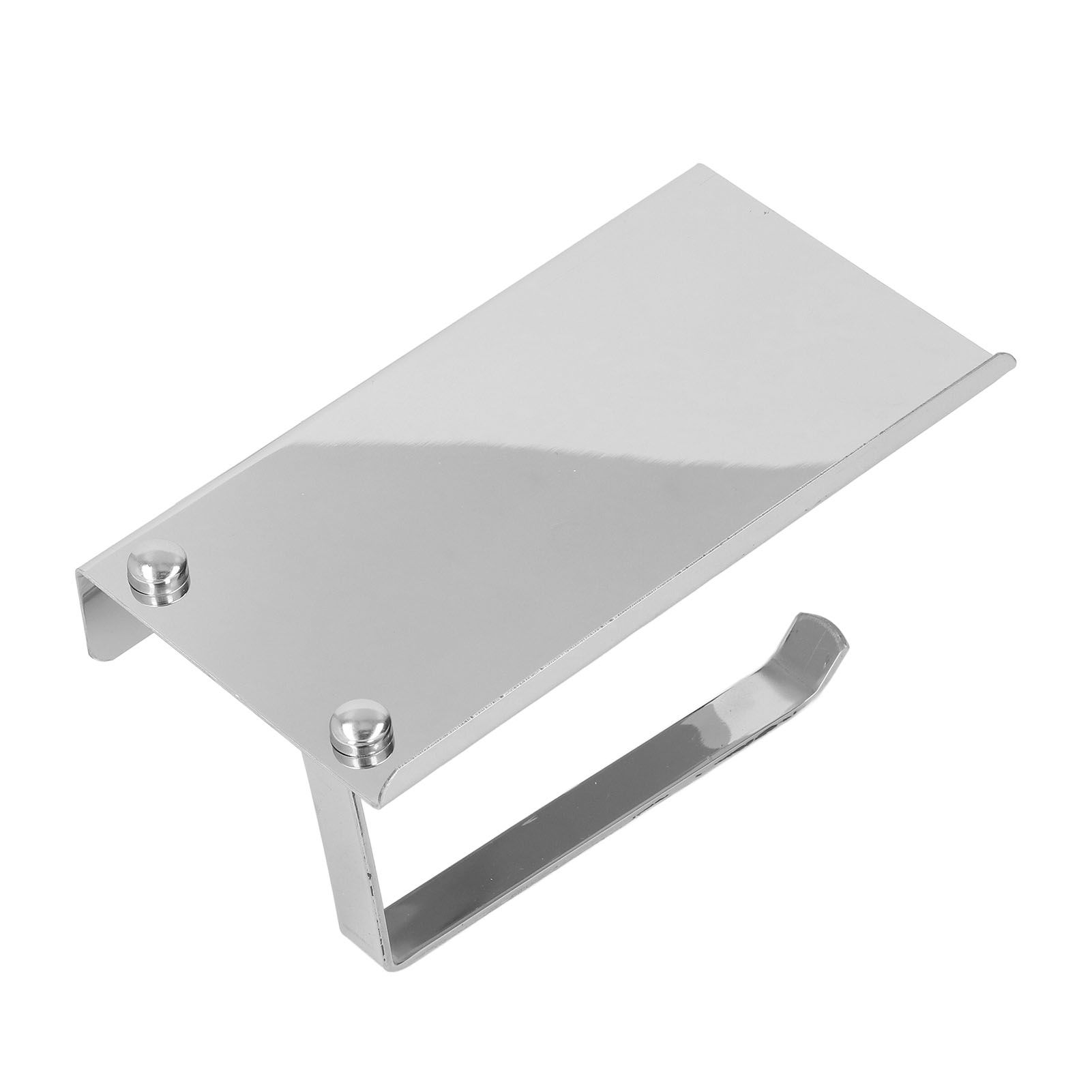 Paper Towel Holder Stainless Steel Punch Free Dual Use Toilet Paper Dispenser view 2
