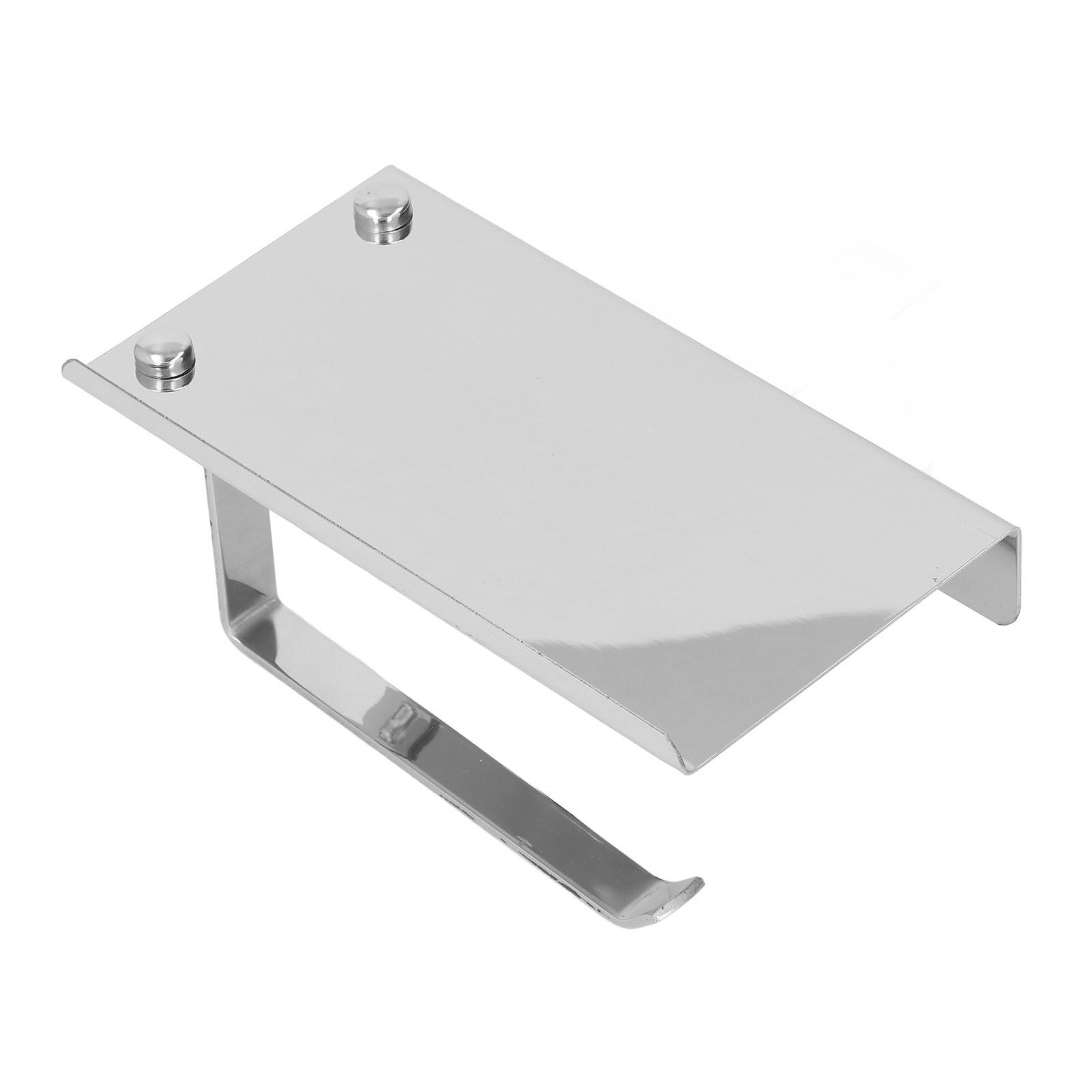 Paper Towel Holder Stainless Steel Punch Free Dual Use Toilet Paper Dispenser view 3
