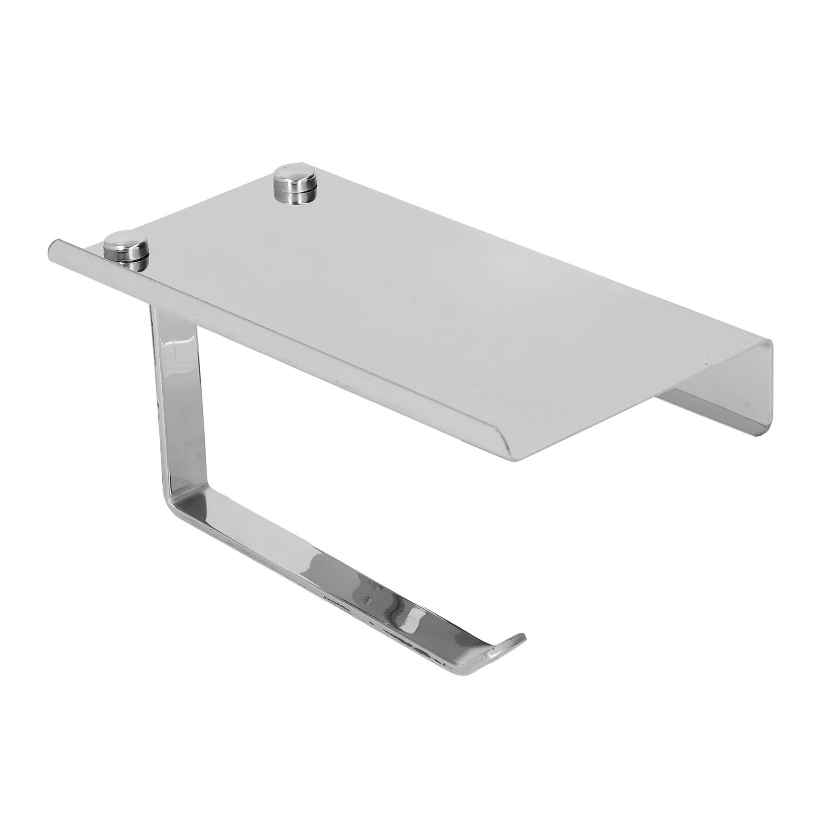 Paper Towel Holder Stainless Steel Punch Free Dual Use Toilet Paper Dispenser view 7