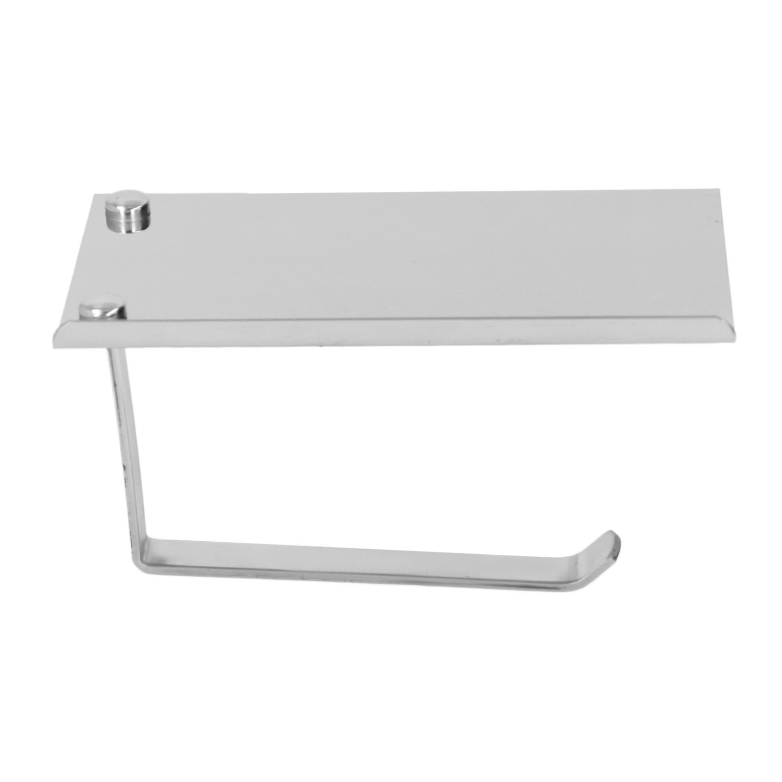 Paper Towel Holder Stainless Steel Punch Free Dual Use Toilet Paper Dispenser view 8