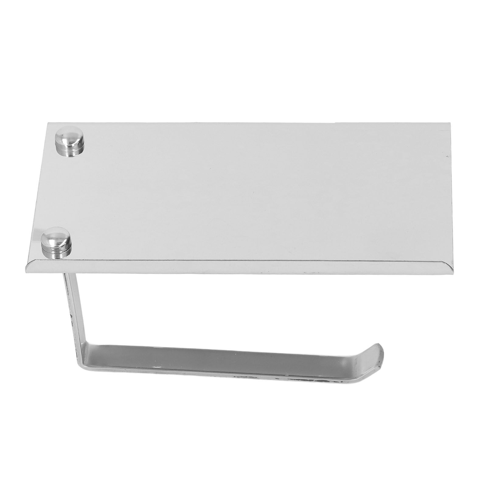 Paper Towel Holder Stainless Steel Punch Free Dual Use Toilet Paper Dispenser view 9