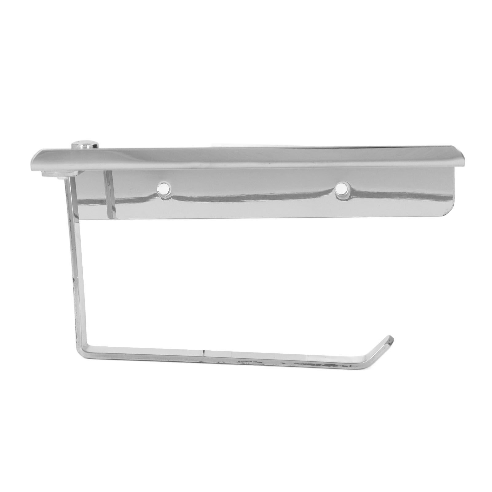 Paper Towel Holder Stainless Steel Punch Free Dual Use Toilet Paper Dispenser view 10