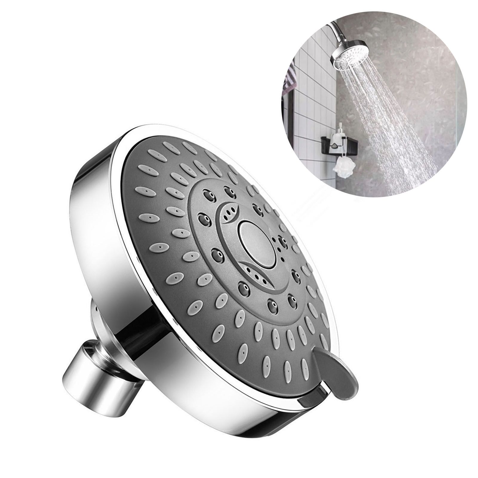 Shower Head 5 Mode Adjustable Stainless Steel G1/2 Bath Nozzle for Bathroom Toilet view 5