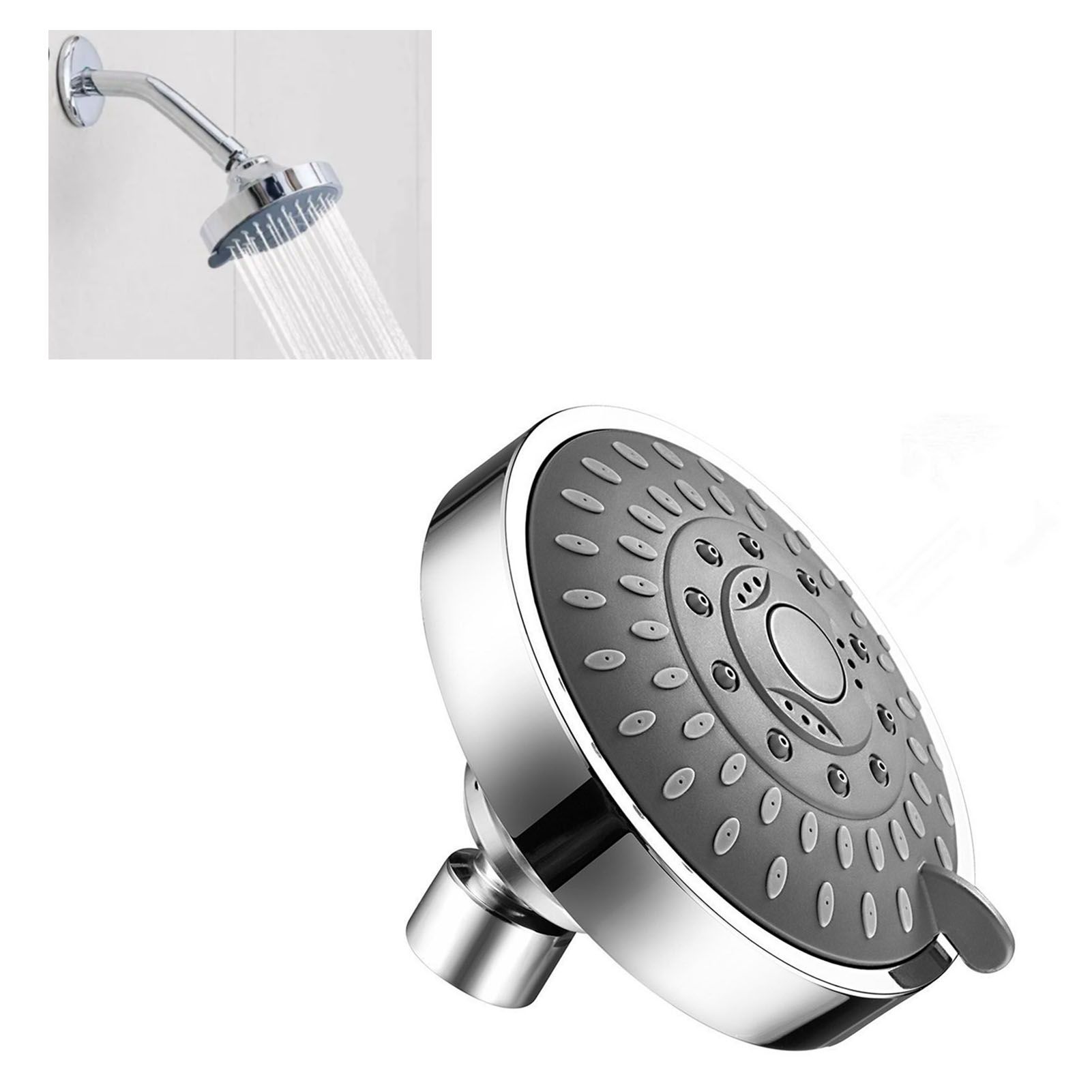 Shower Head 5 Mode Adjustable Stainless Steel G1/2 Bath Nozzle for Bathroom Toilet view 6