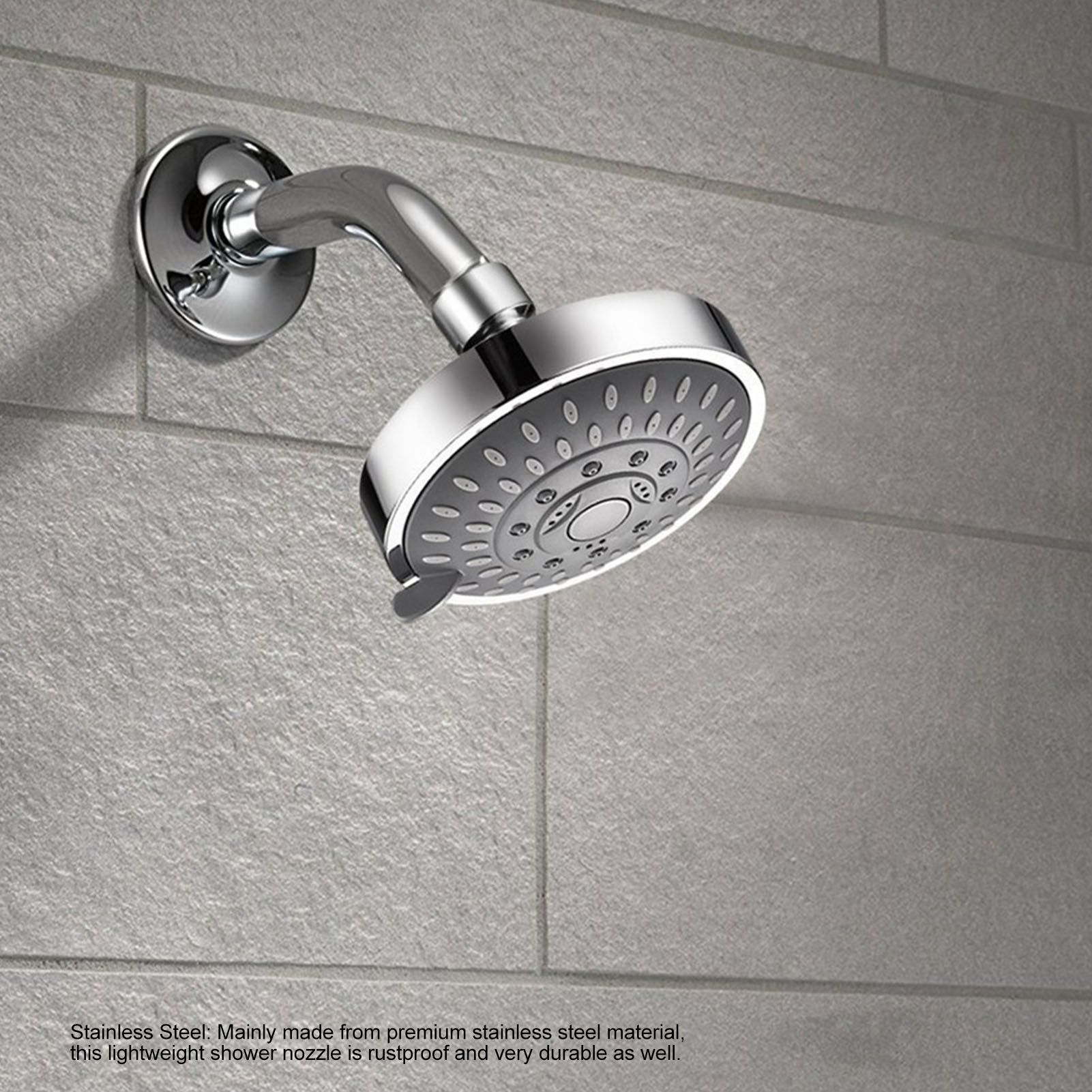 Shower Head 5 Mode Adjustable Stainless Steel G1/2 Bath Nozzle for Bathroom Toilet view 10