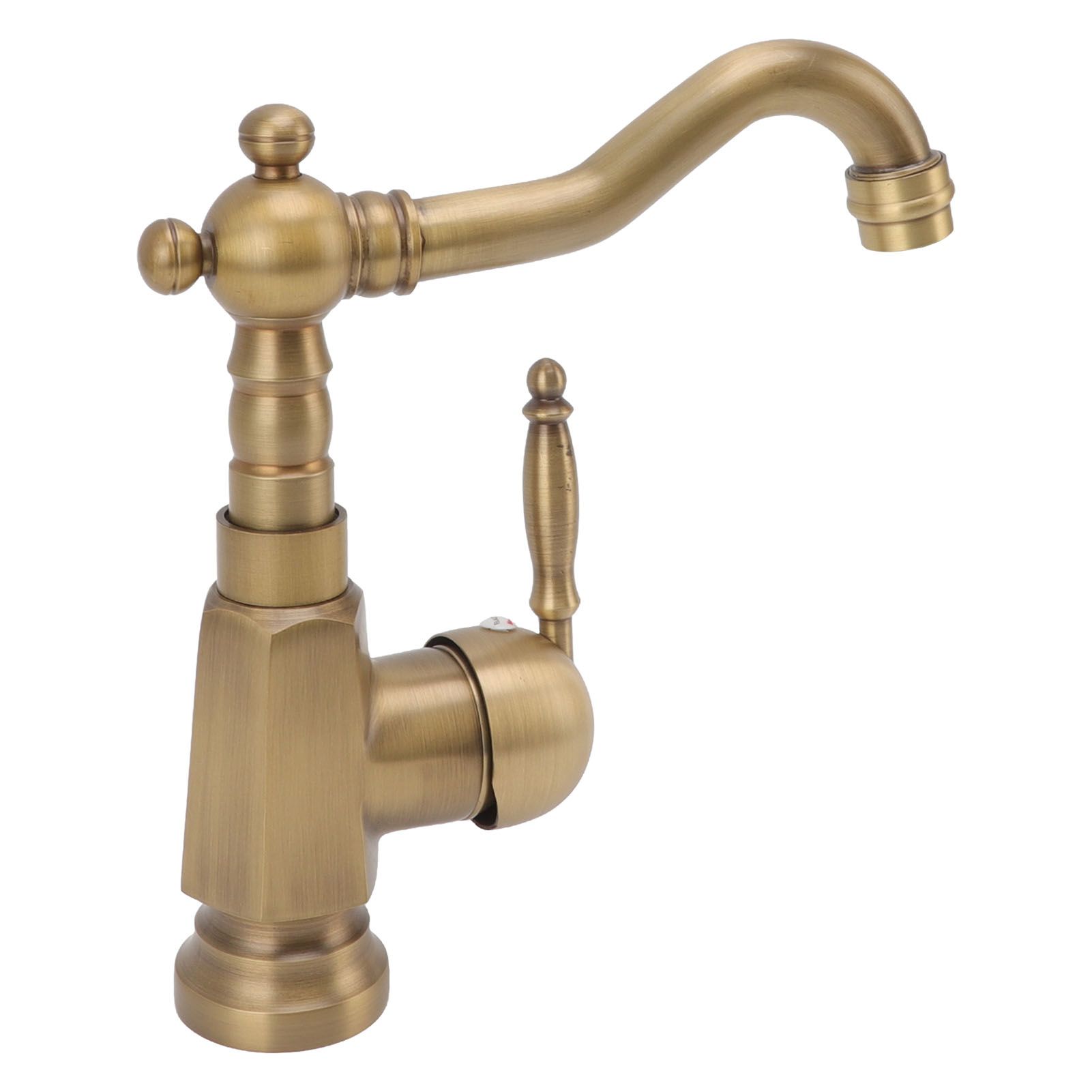 Bathroom Sink Faucet Antique Brass Vanity Mixer Faucet Tap Heightening Single view 4