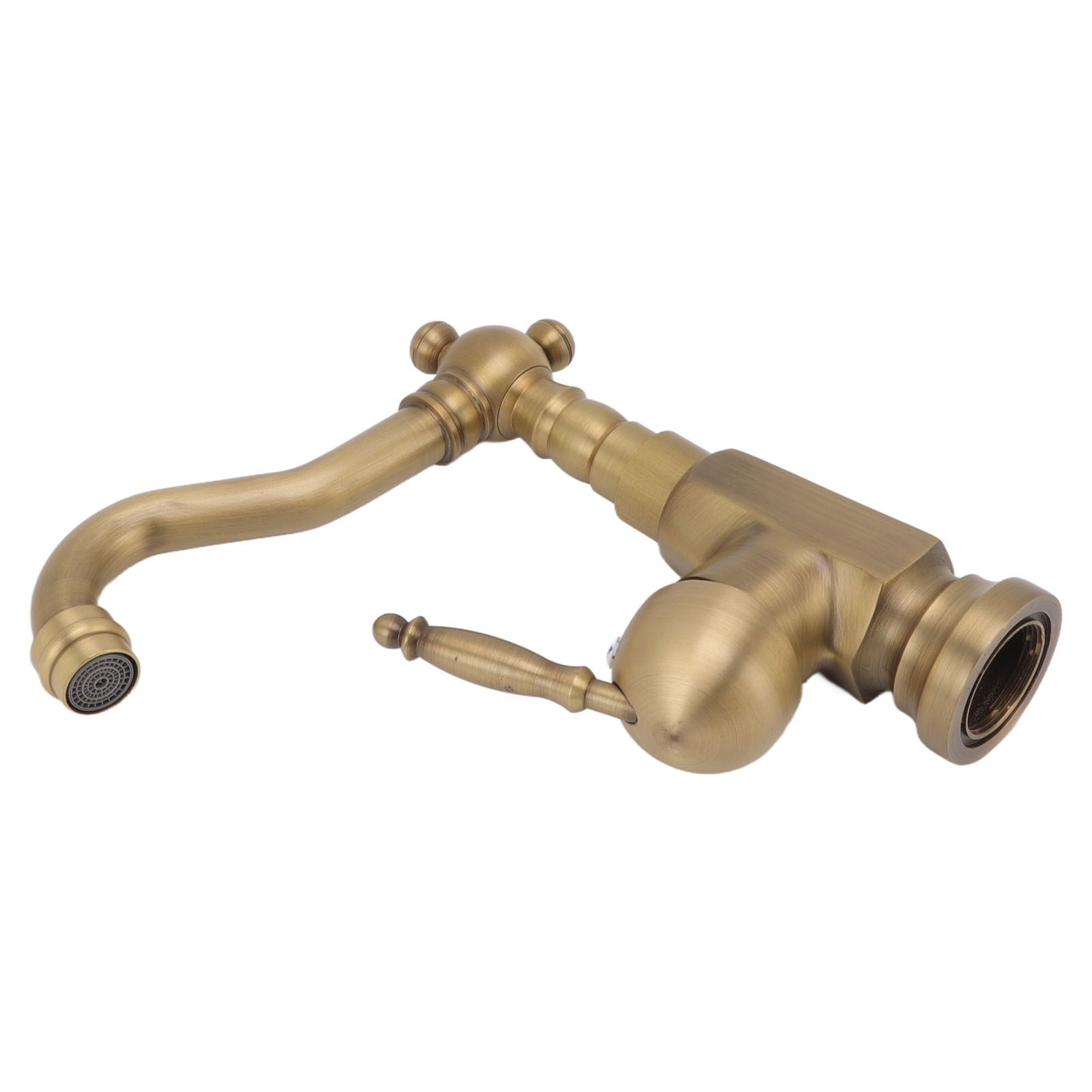 Bathroom Sink Faucet Antique Brass Vanity Mixer Faucet Tap Heightening Single view 8
