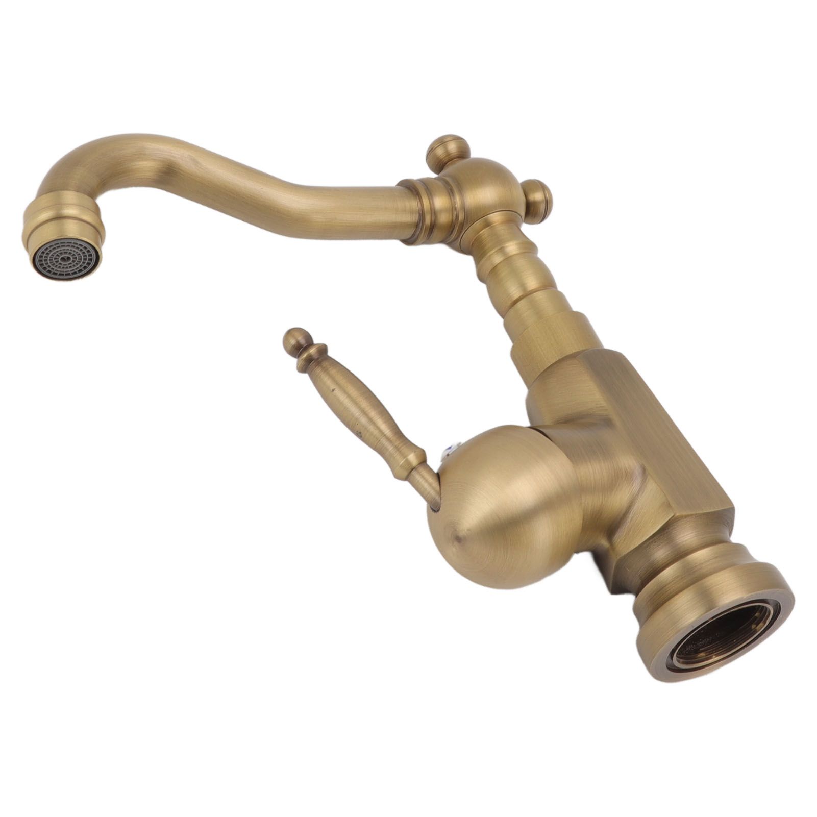 Bathroom Sink Faucet Antique Brass Vanity Mixer Faucet Tap Heightening Single view 10