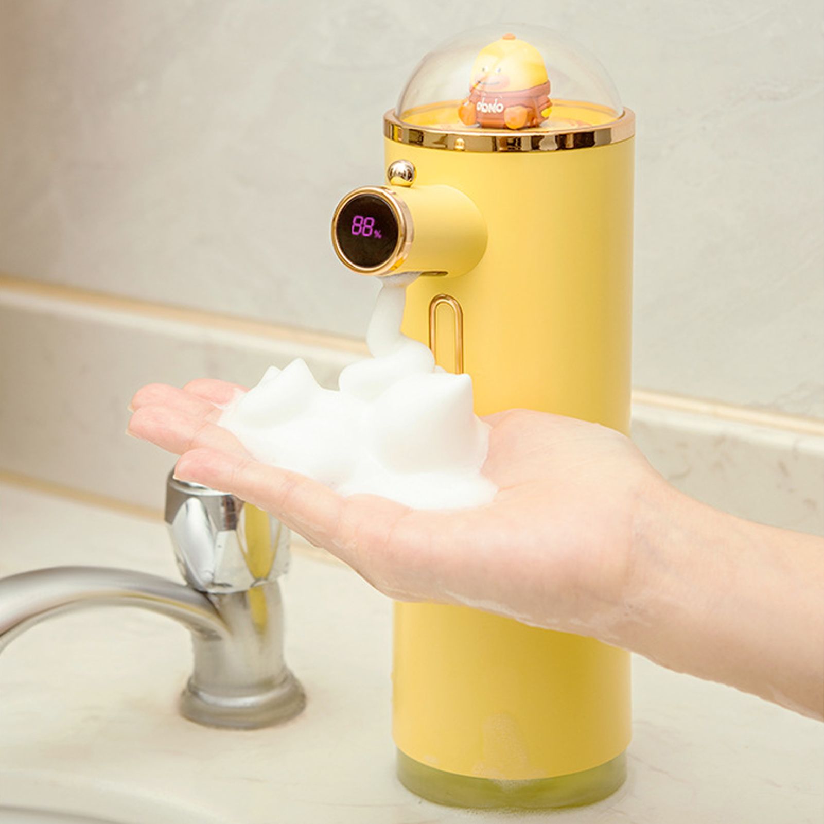 Automatic Foam Soap Dispenser Cute Intelligent Infrared Sensor Waterproof view 11
