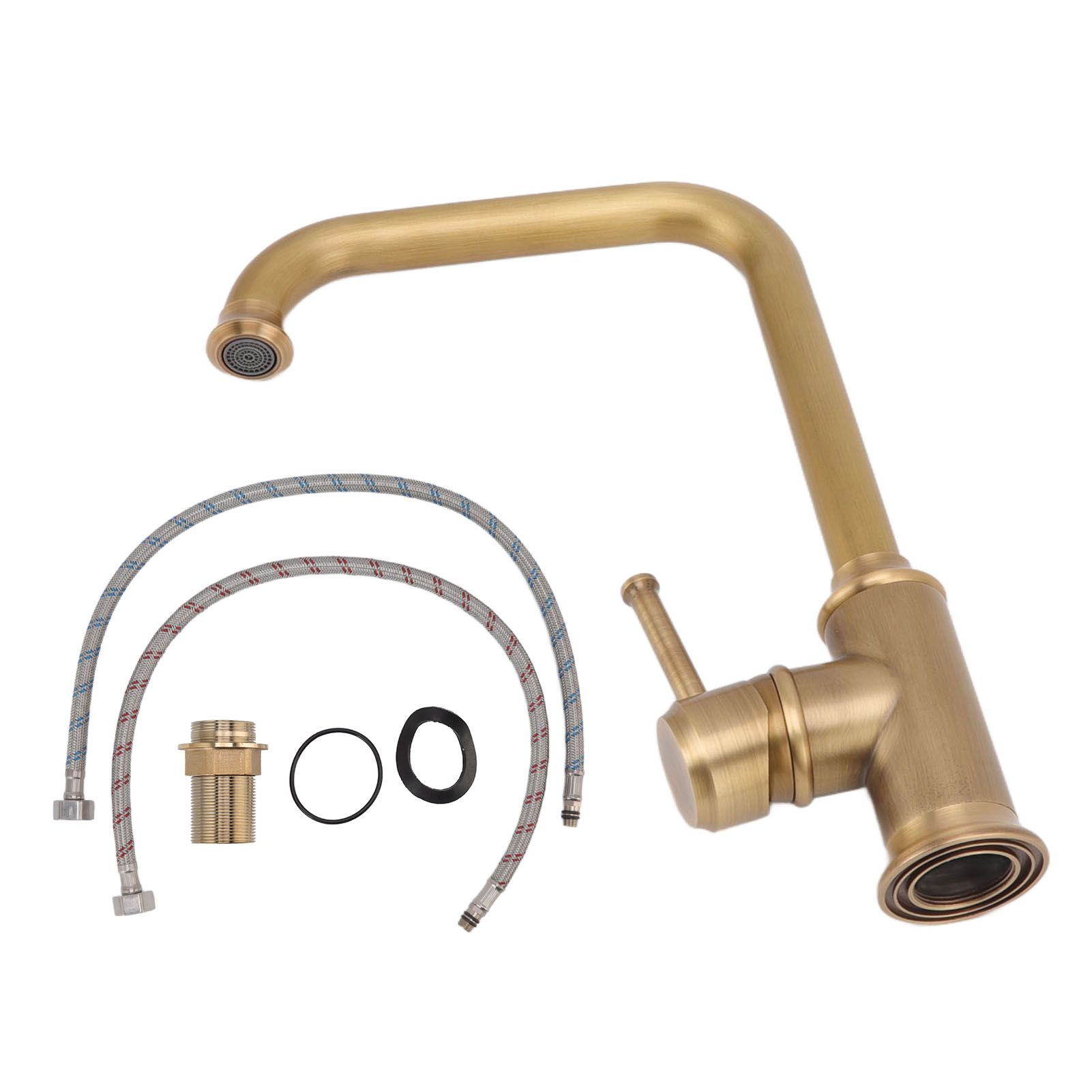 Vintage Bathroom Basin Sink Faucet Elegant Rugged Hot Cold Mixing Kitchen view 3
