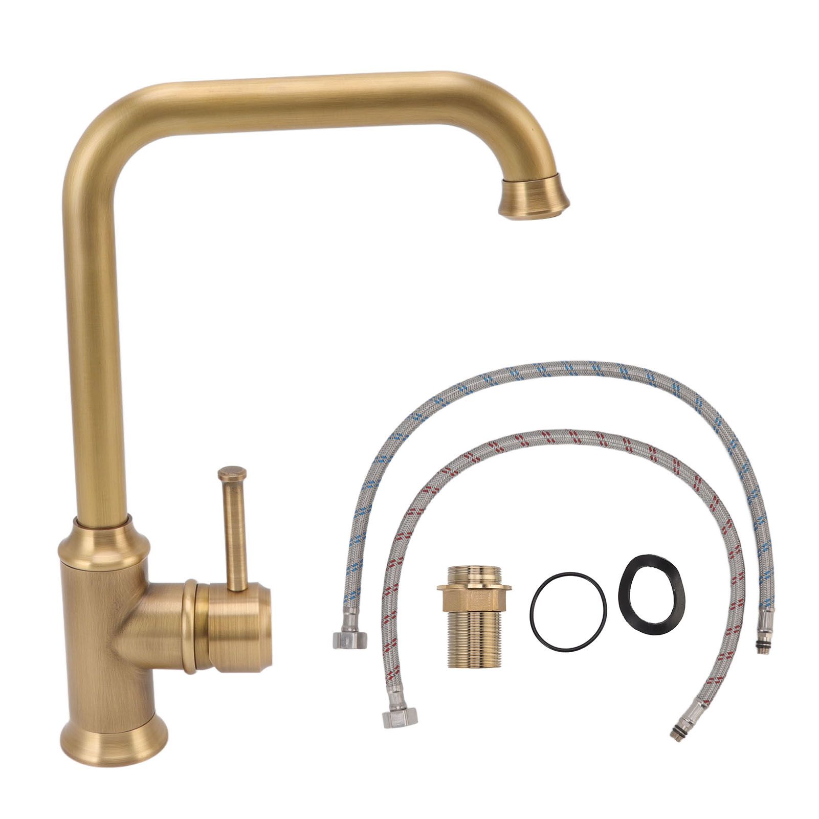 Vintage Bathroom Basin Sink Faucet Elegant Rugged Hot Cold Mixing Kitchen view 4