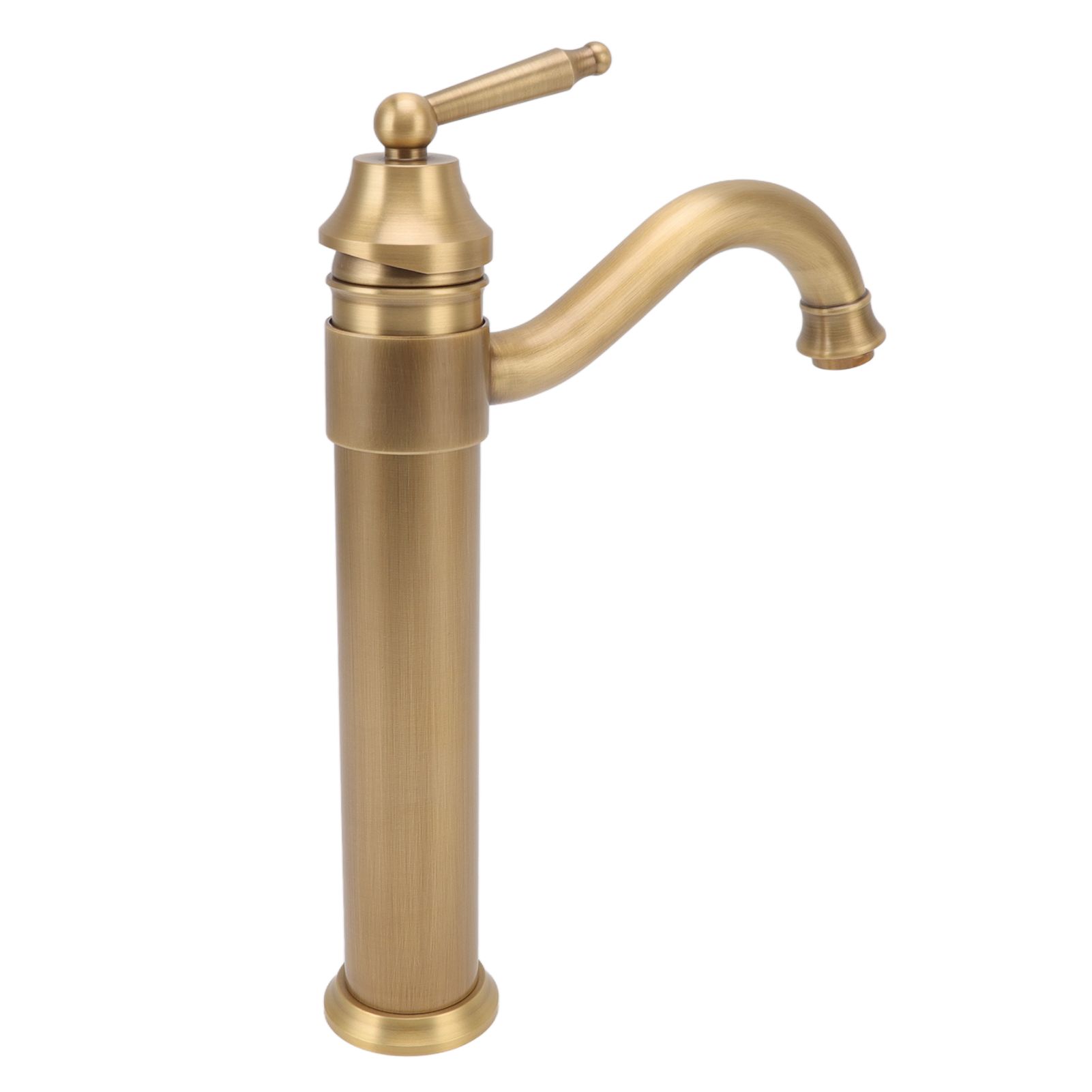 High Sink Faucet Copper Retro Industrial Single Handle Cold Hot Water Mixer view 3