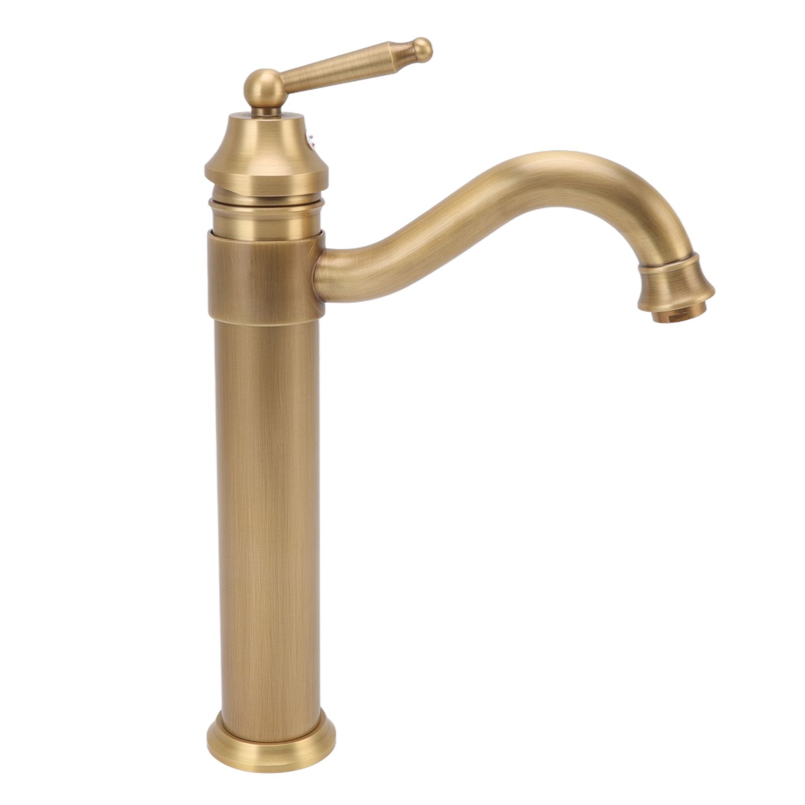High Sink Faucet Copper Retro Industrial Single Handle Cold Hot Water Mixer view 4