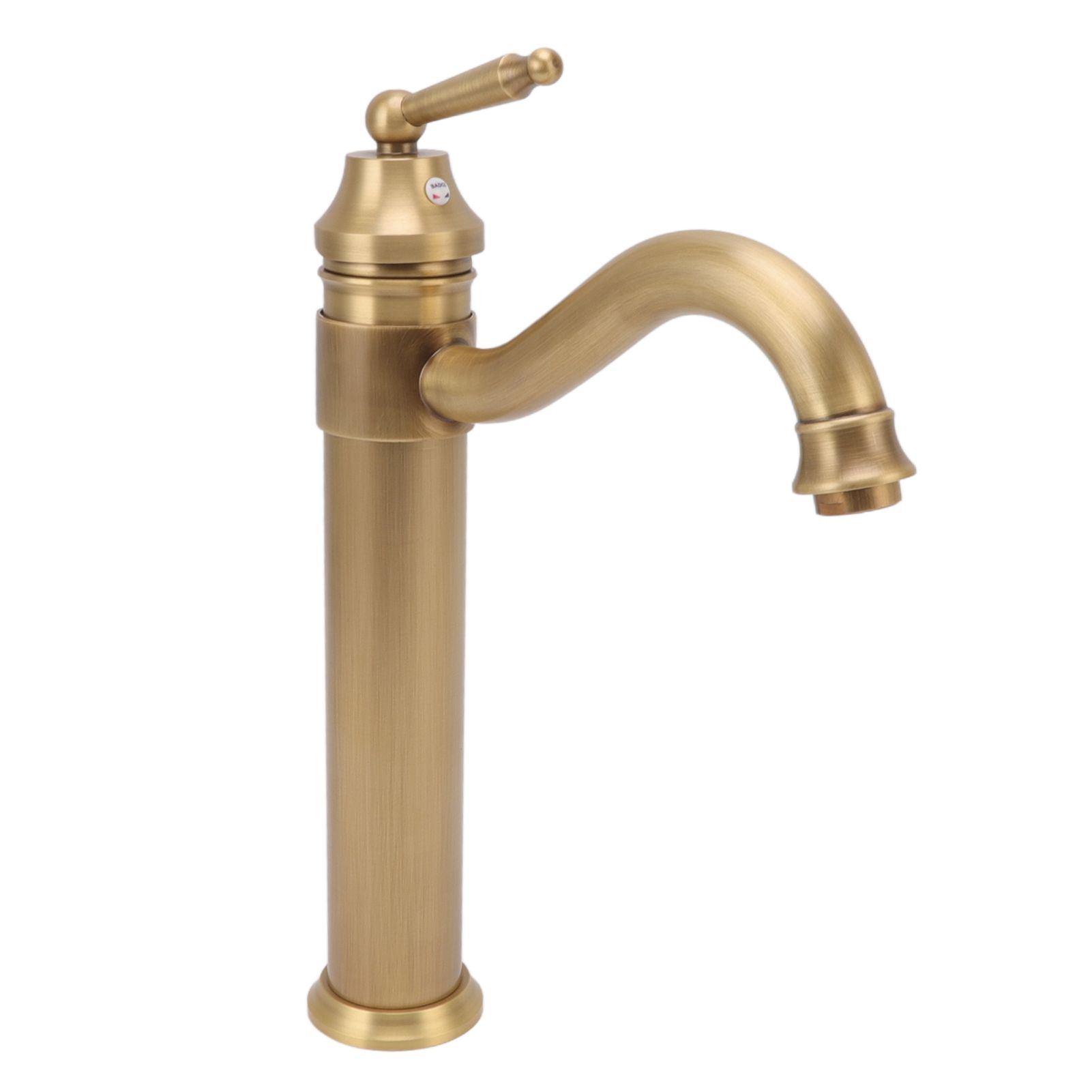 High Sink Faucet Copper Retro Industrial Single Handle Cold Hot Water Mixer view 5