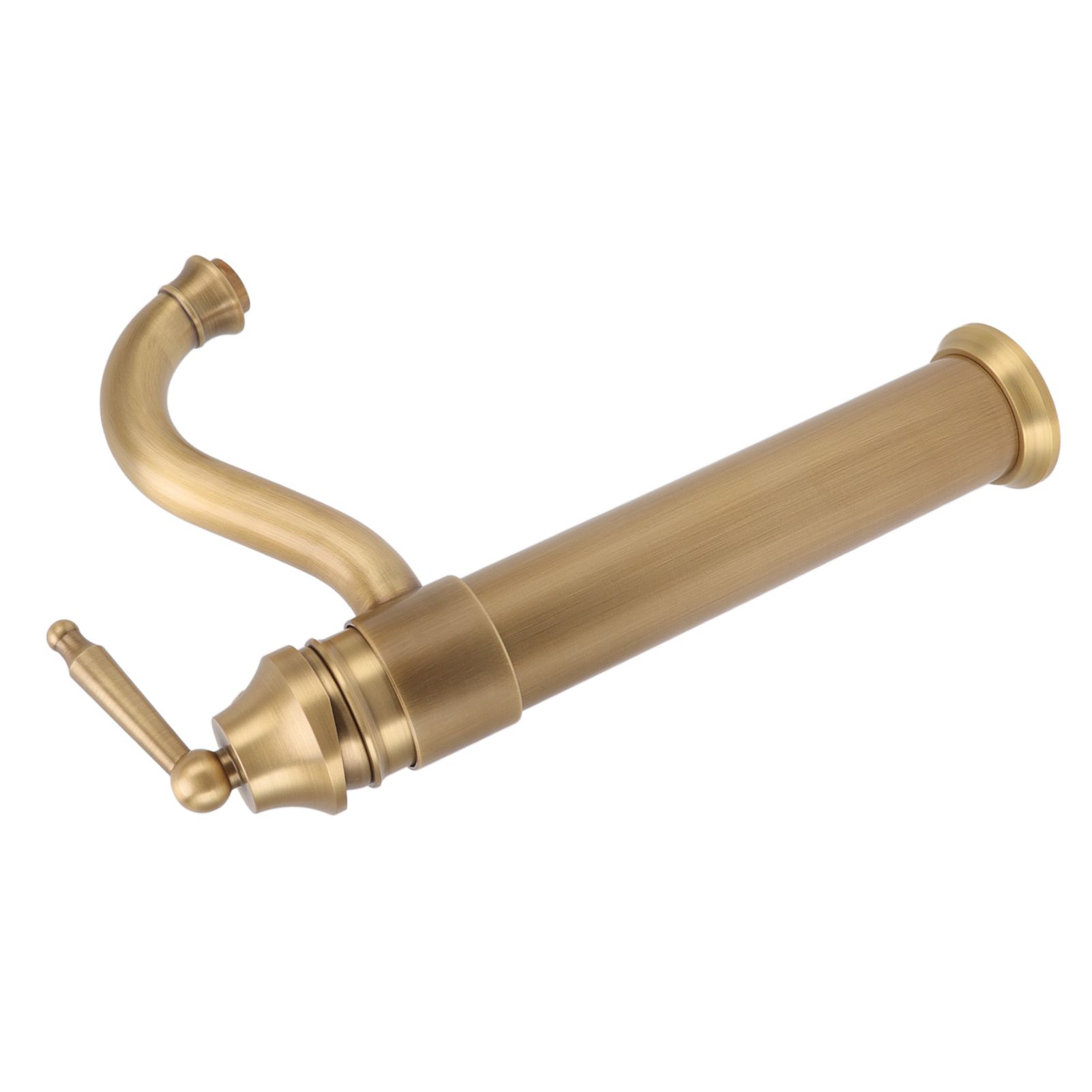 High Sink Faucet Copper Retro Industrial Single Handle Cold Hot Water Mixer view 7