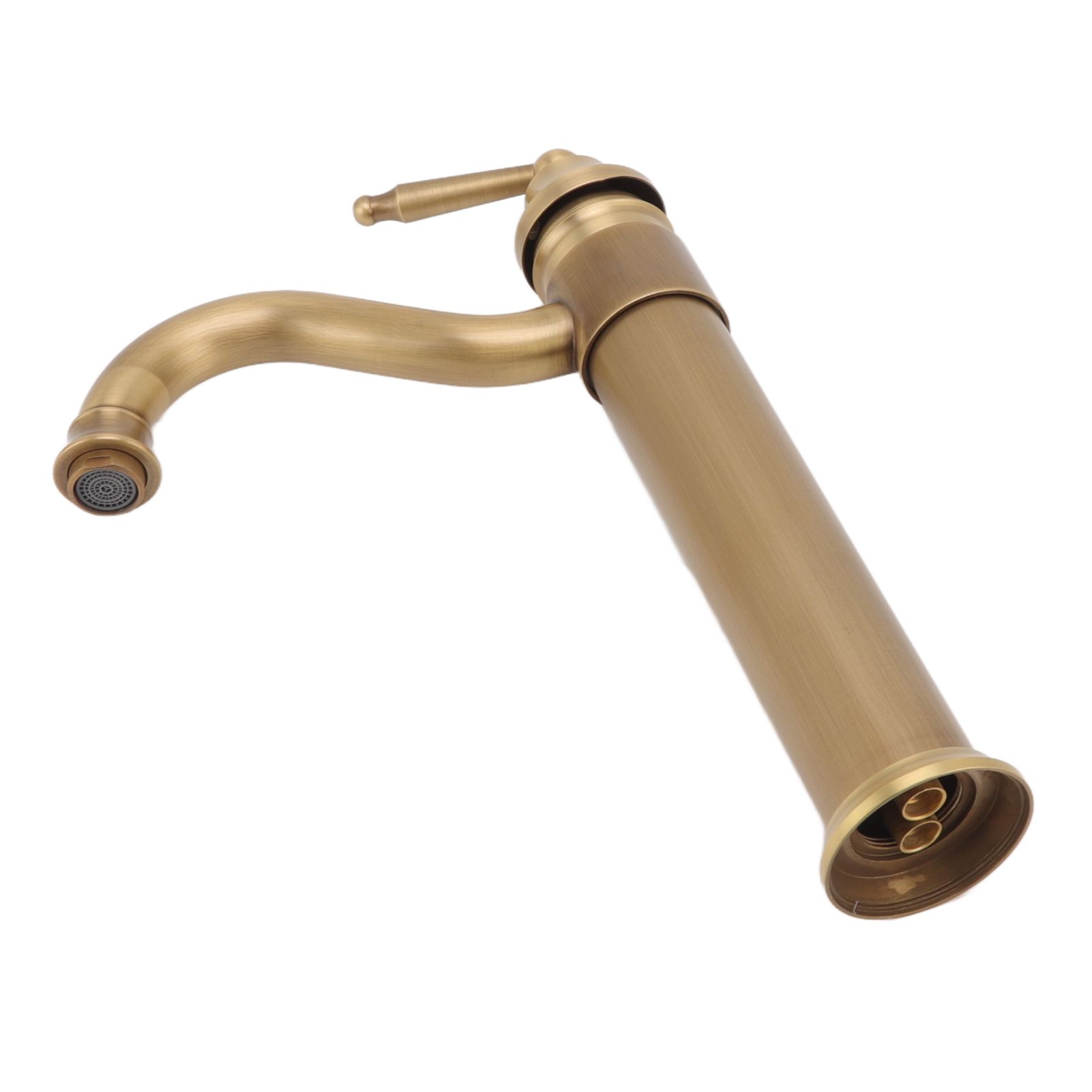 High Sink Faucet Copper Retro Industrial Single Handle Cold Hot Water Mixer view 9