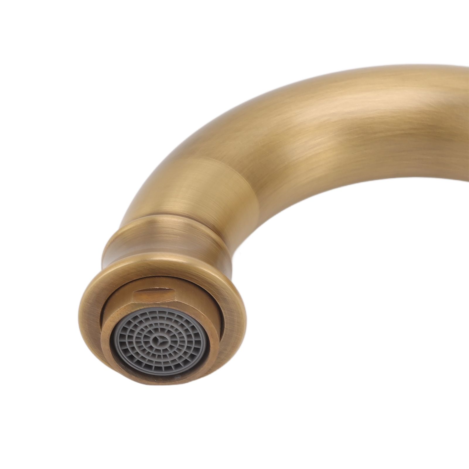 High Sink Faucet Copper Retro Industrial Single Handle Cold Hot Water Mixer view 13