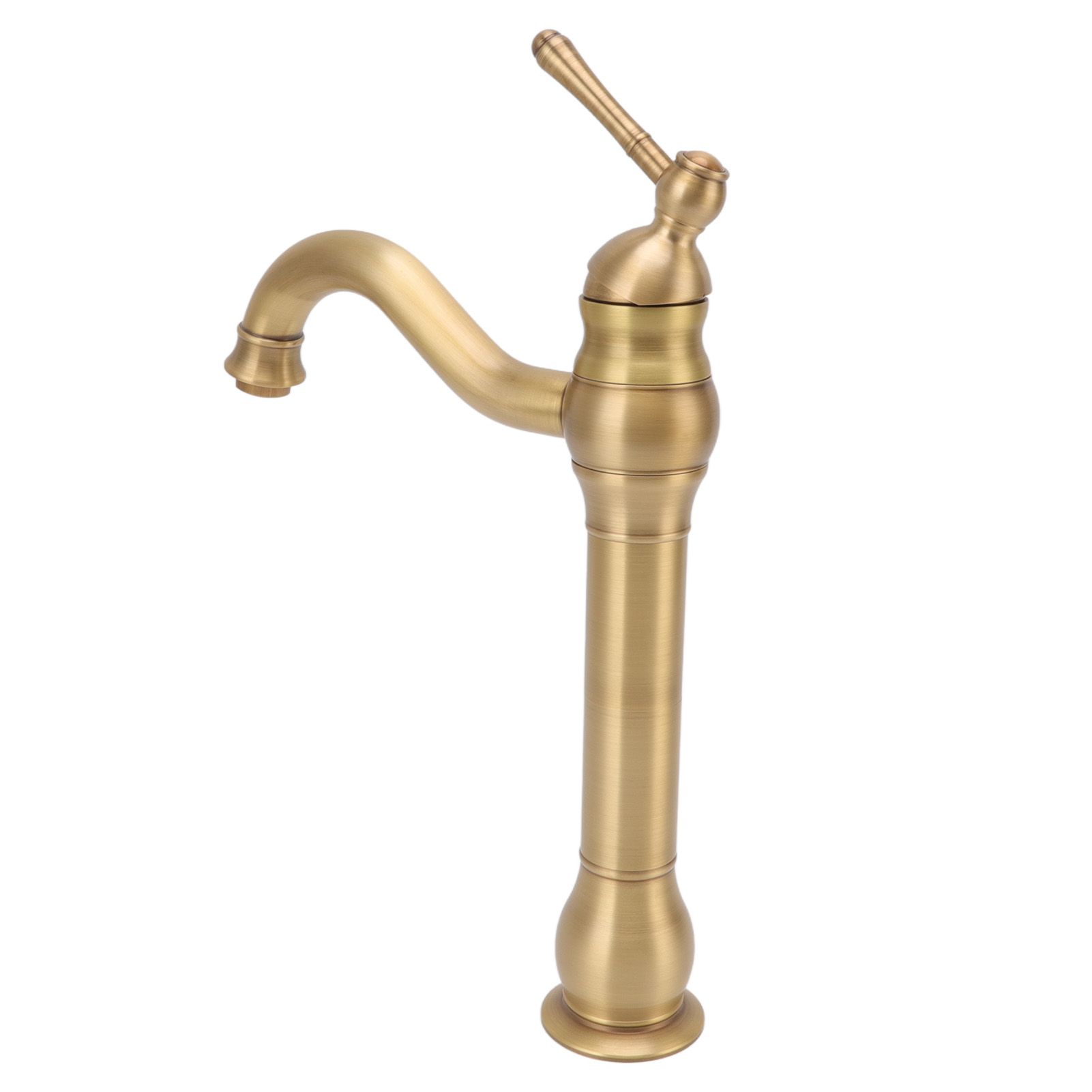Basin Faucet Retro European Style Brass Gourd Design with Hose and Gasket view 2
