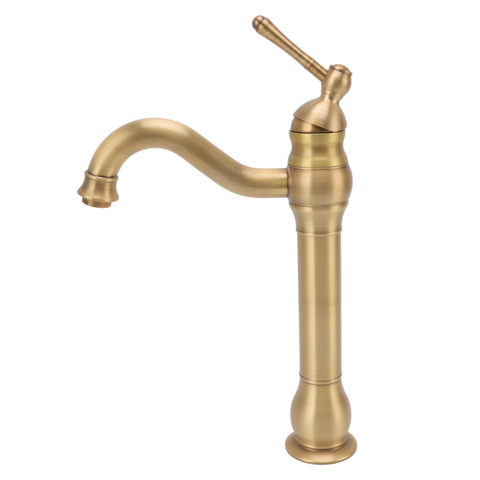 Basin Faucet Retro European Style Brass Gourd Design with Hose and Gasket view 4