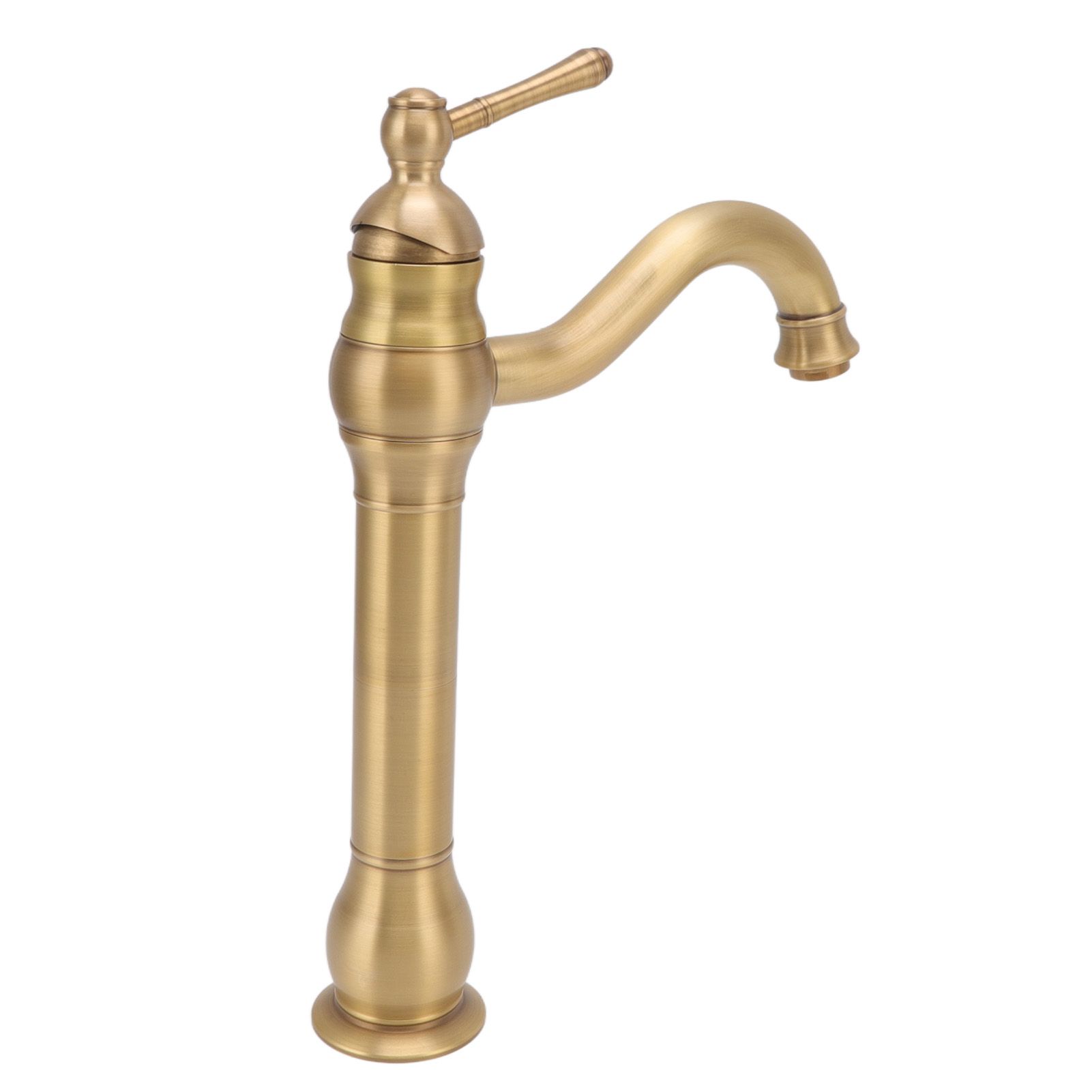 Basin Faucet Retro European Style Brass Gourd Design with Hose and Gasket view 5