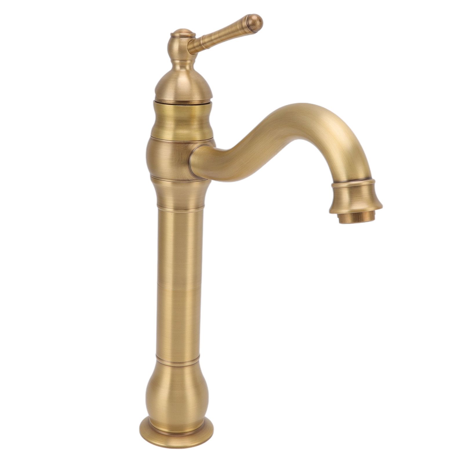 Basin Faucet Retro European Style Brass Gourd Design with Hose and Gasket view 6