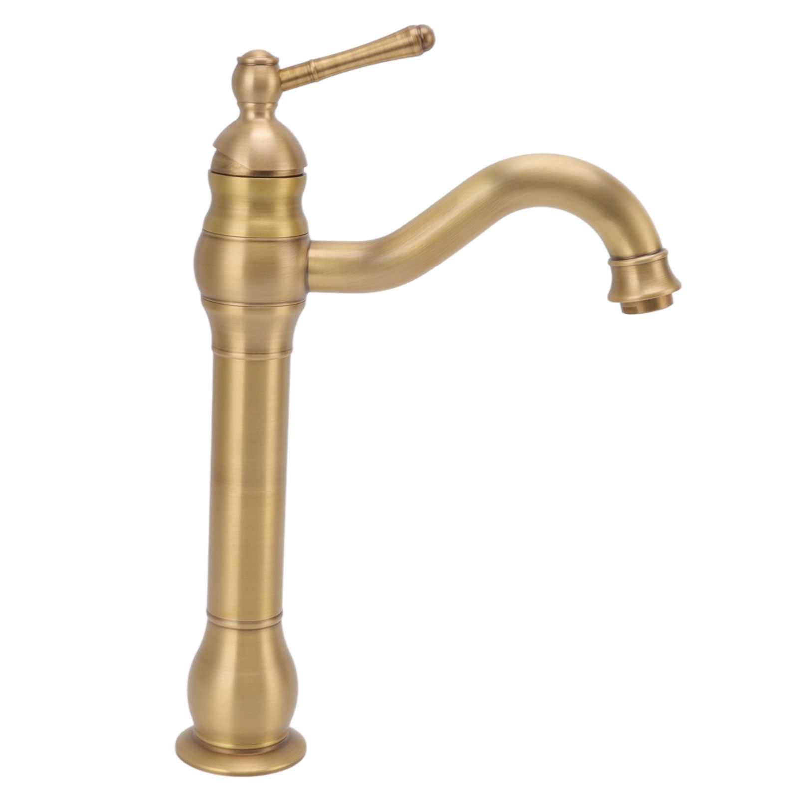 Basin Faucet Retro European Style Brass Gourd Design with Hose and Gasket view 7