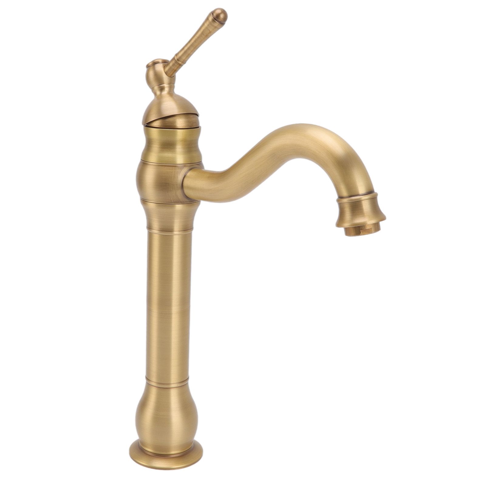 Basin Faucet Retro European Style Brass Gourd Design with Hose and Gasket view 9