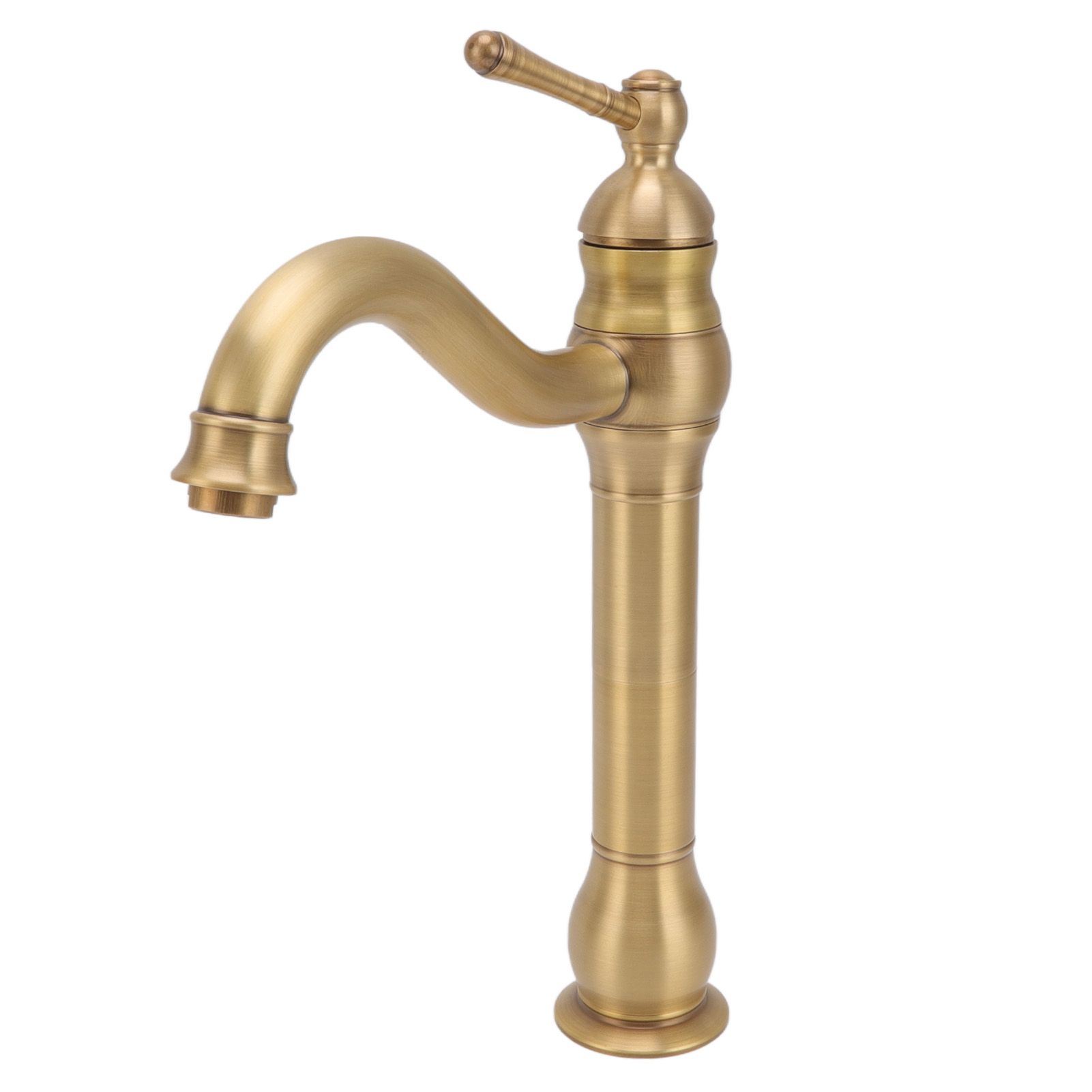 Basin Faucet Retro European Style Brass Gourd Design with Hose and Gasket view 10
