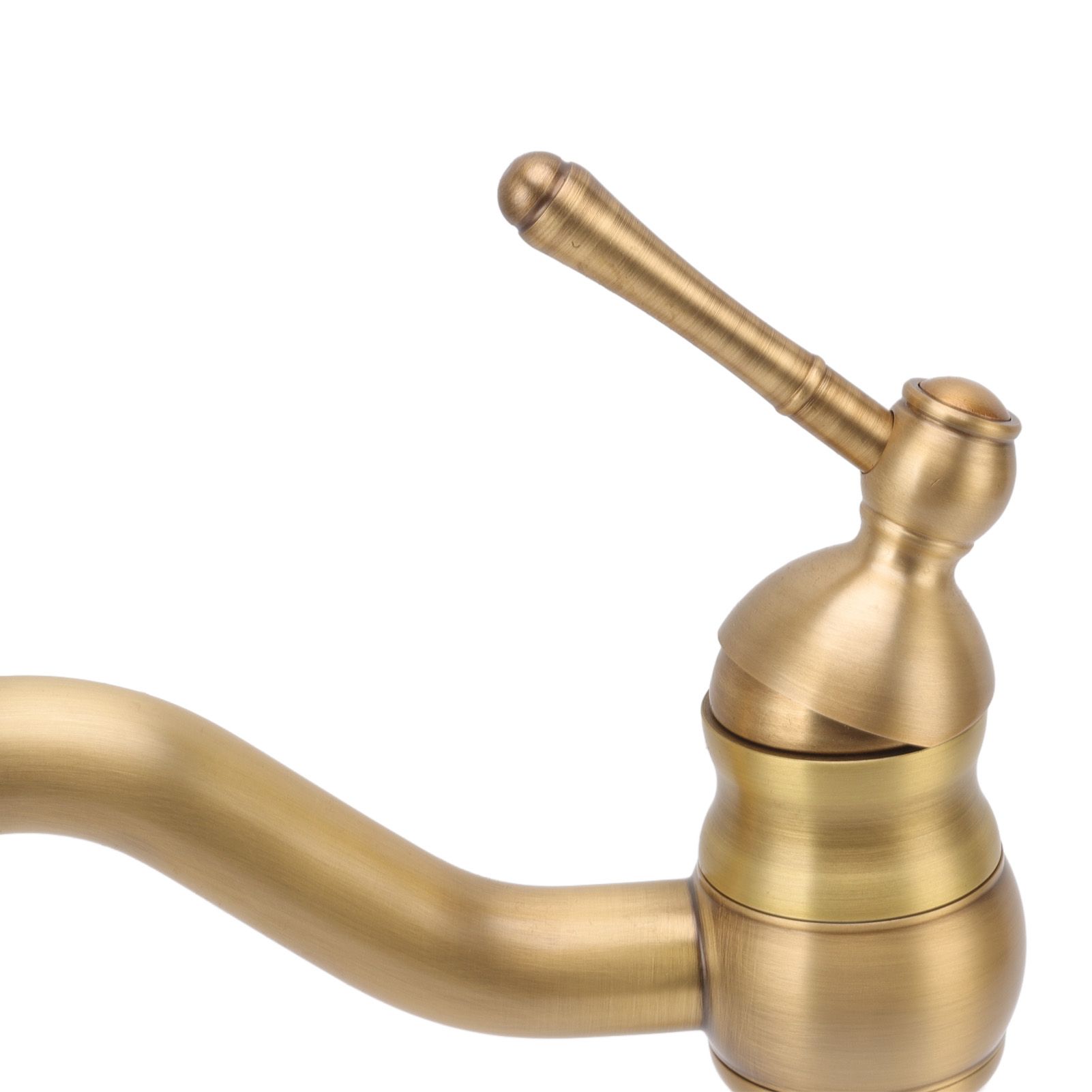Basin Faucet Retro European Style Brass Gourd Design with Hose and Gasket view 13