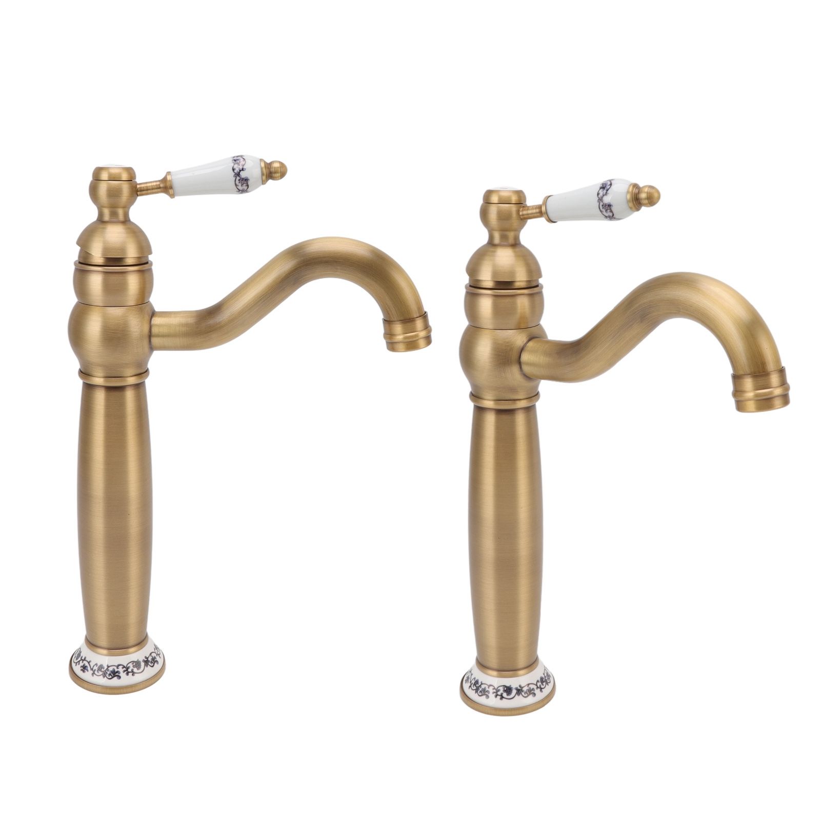 Bathroom Faucet Antique Single Span European Style Brass Basin Mixed Tap for view 8