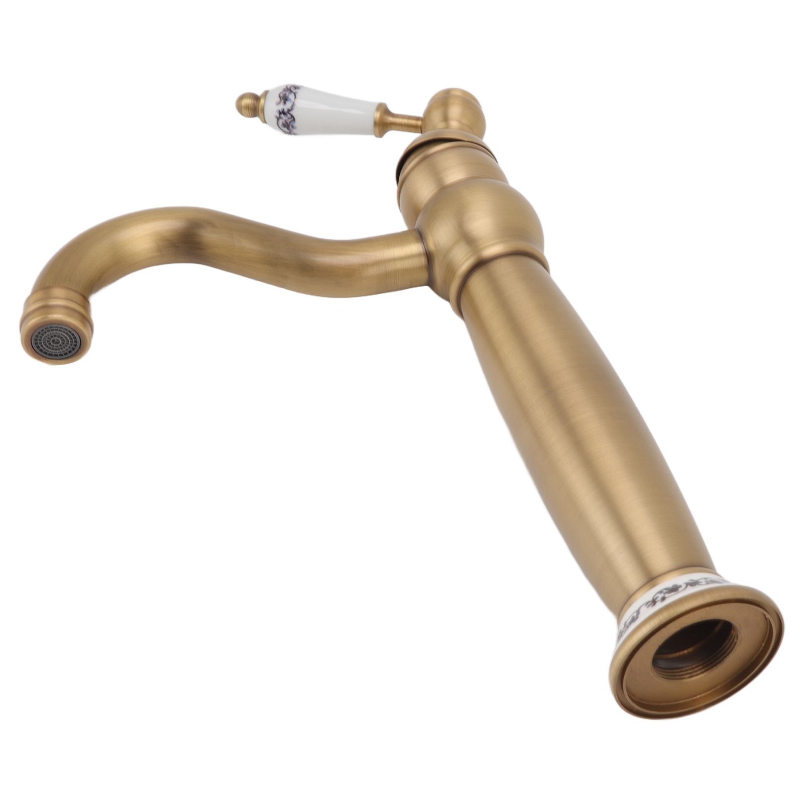 Bathroom Faucet Antique Single Span European Style Brass Basin Mixed Tap for view 10