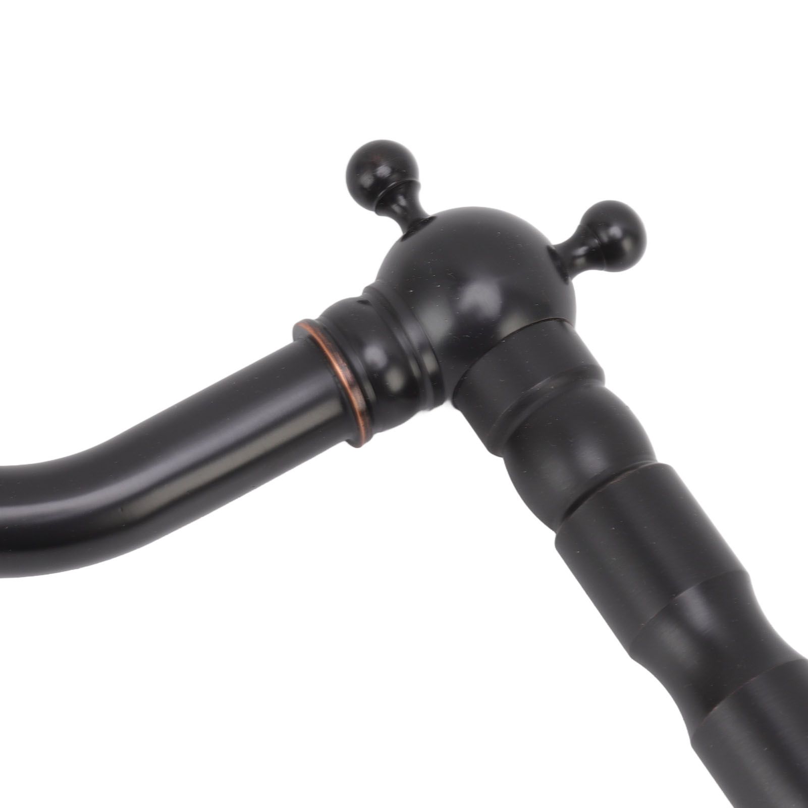 Antique Faucet Retro Style Porcelain Valve Long Spout Sturdy Brass Rotatable view 13