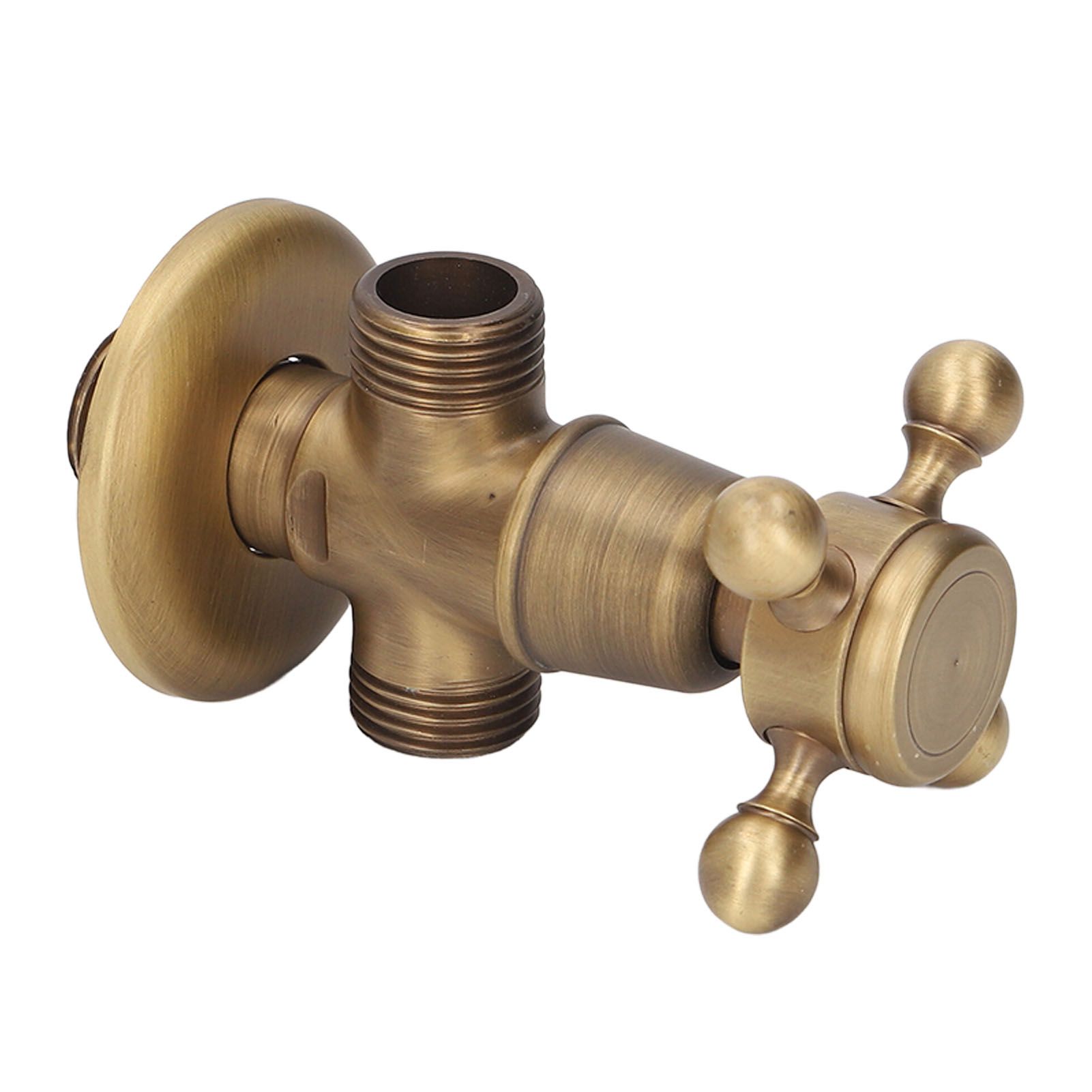 Angle Valve Vintage Style Brass High Hardness Good Sealing Cold Hot Faucet view 5