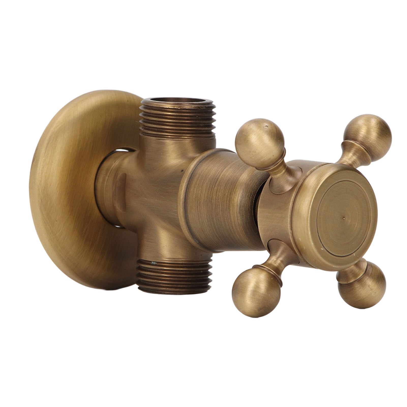 Angle Valve Vintage Style Brass High Hardness Good Sealing Cold Hot Faucet view 8