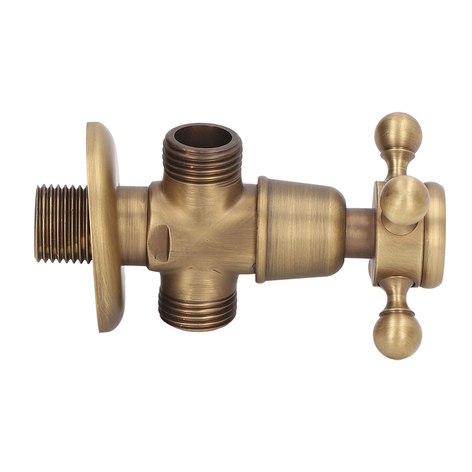 Angle Valve Vintage Style Brass High Hardness Good Sealing Cold Hot Faucet view 9