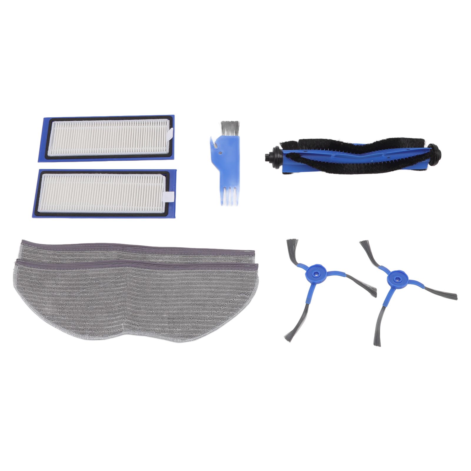 Sweeping Robot Replacement Parts Silicone ABS Main Brush Side Brush Filter Rag view 2