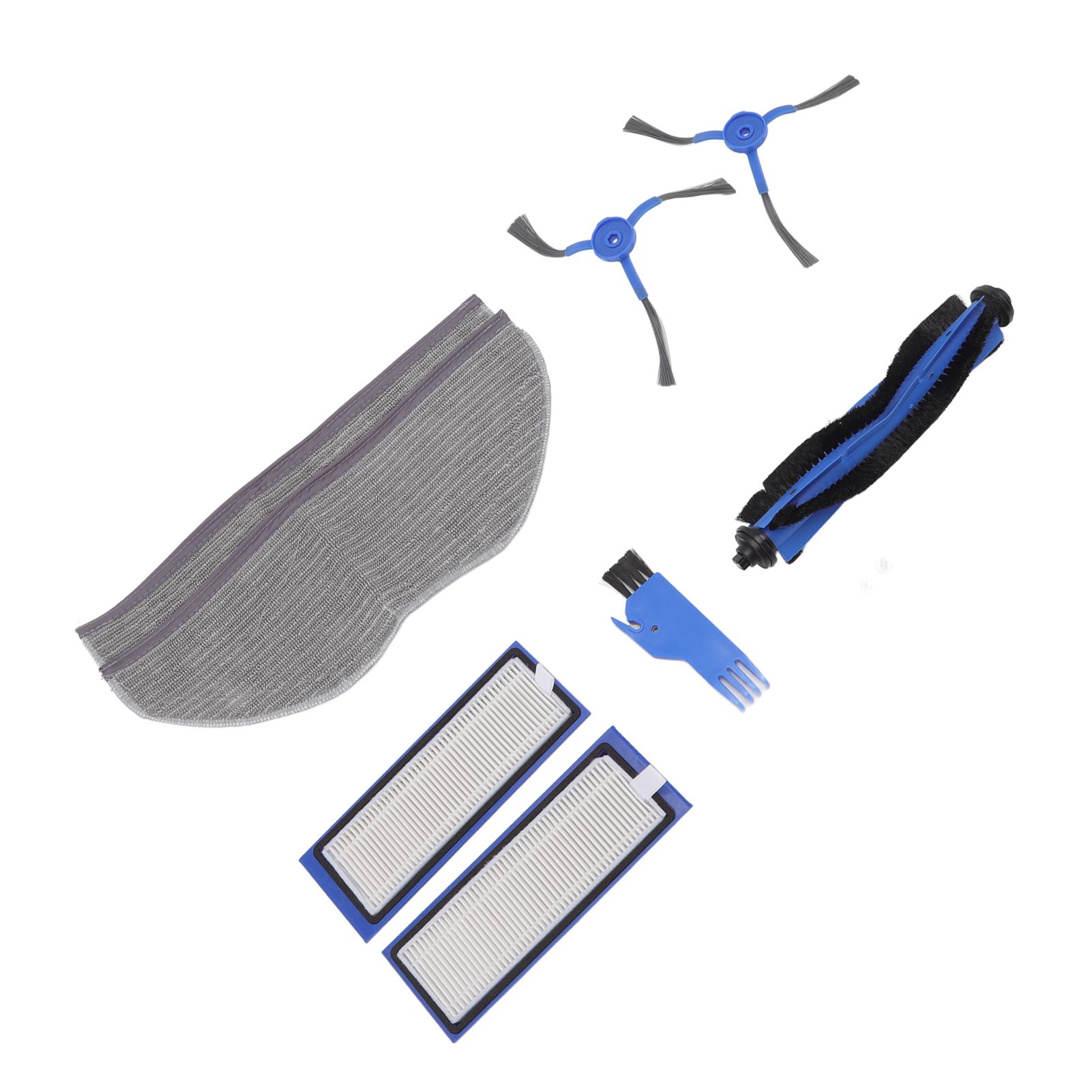 Sweeping Robot Replacement Parts Silicone ABS Main Brush Side Brush Filter Rag view 5