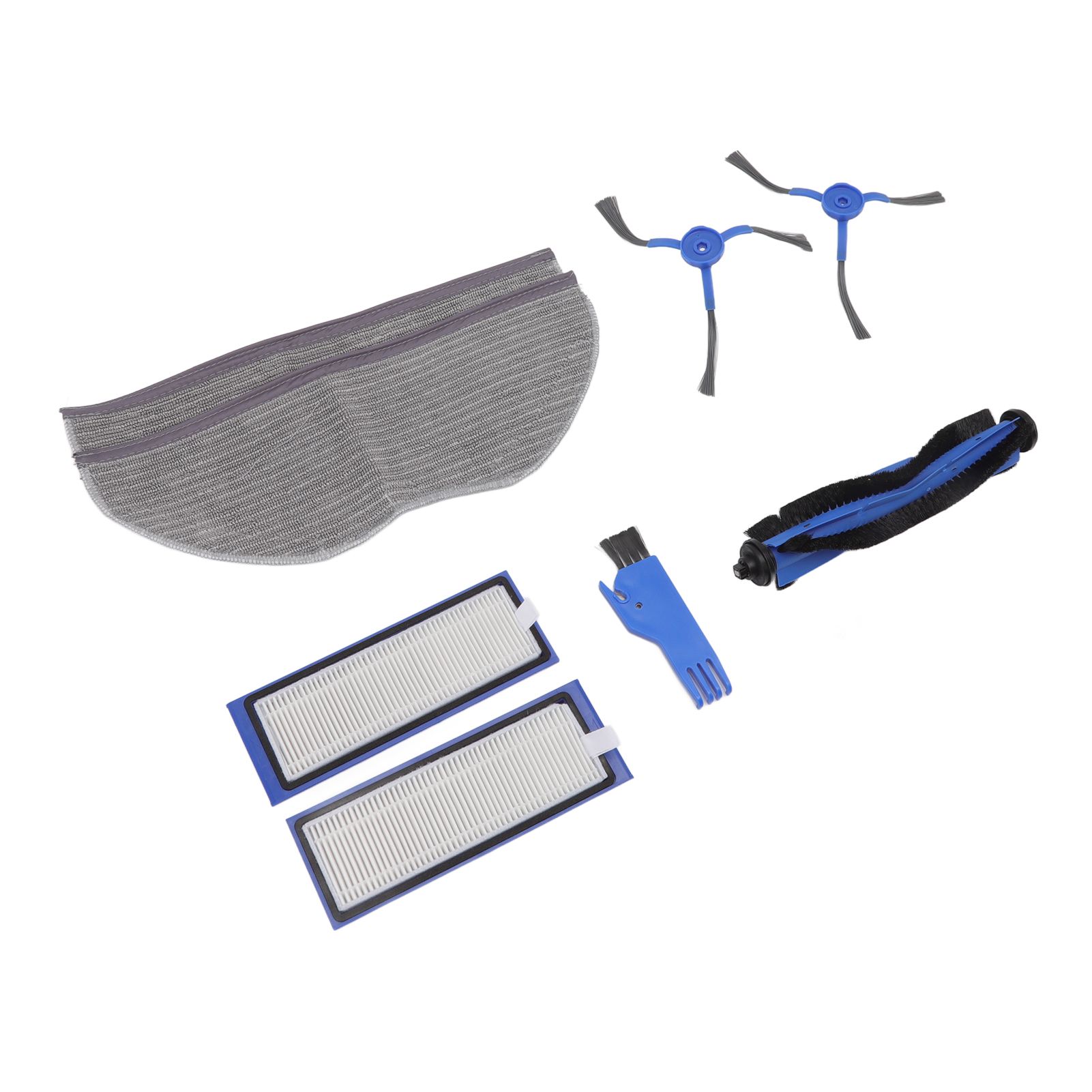Sweeping Robot Replacement Parts Silicone ABS Main Brush Side Brush Filter Rag view 6