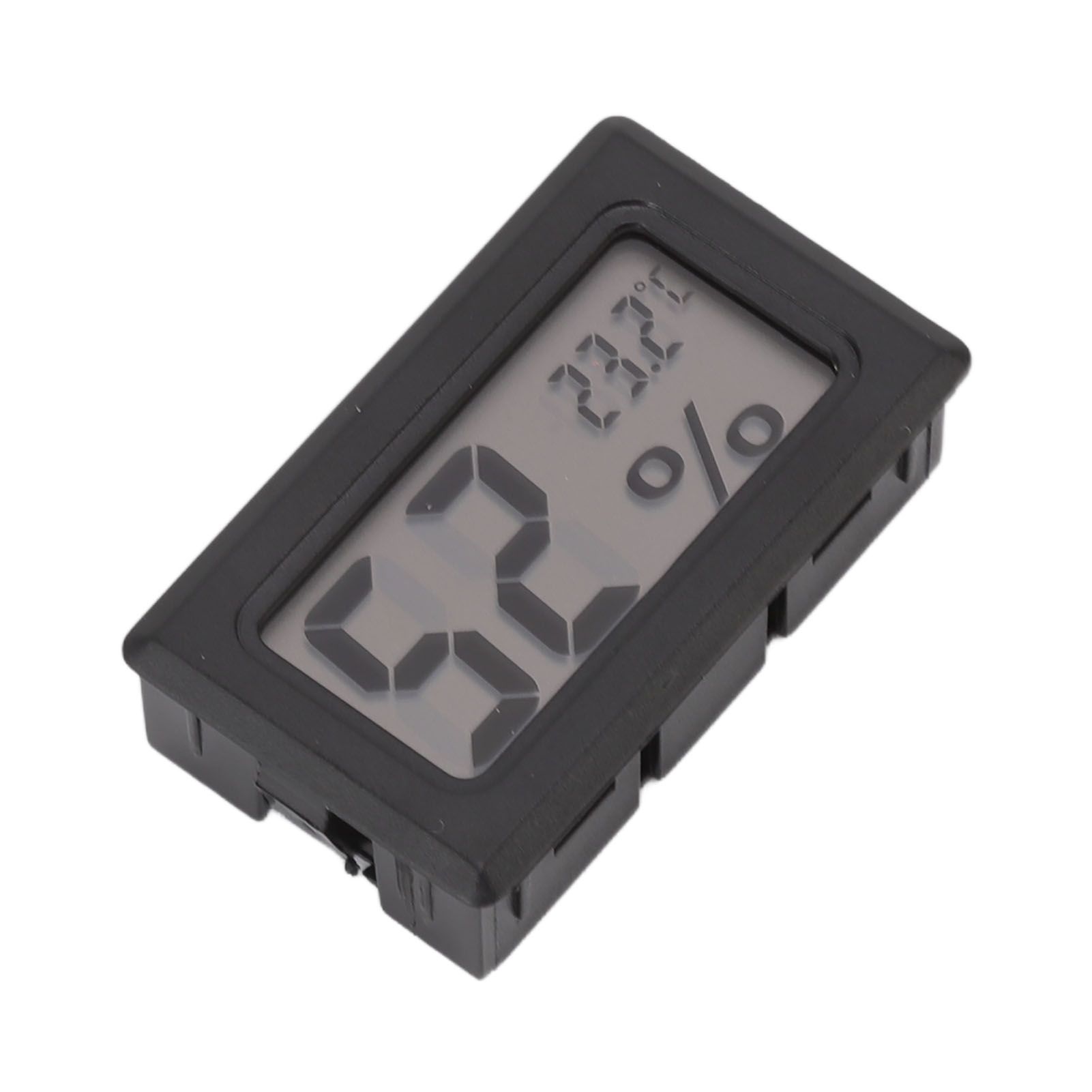 Thermometer Hygrometer Black LCD HD Digital Display Embedded Electronic view 3